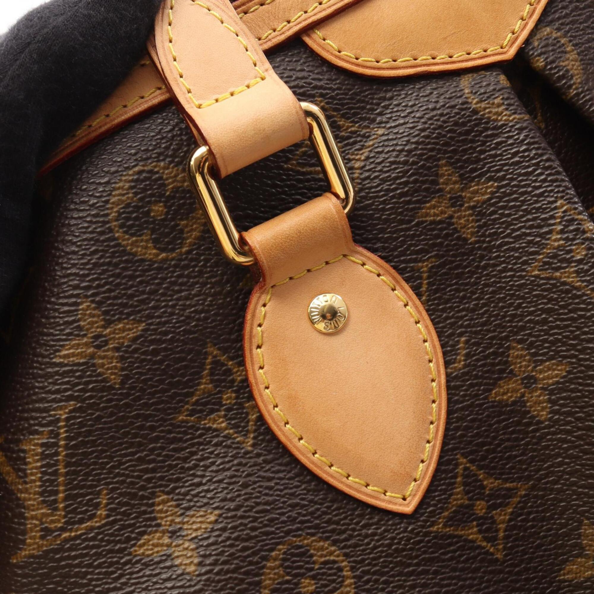 Louis Vuitton Brown Pvc Coated Canvas Leather Handbag (Pre-Owned)