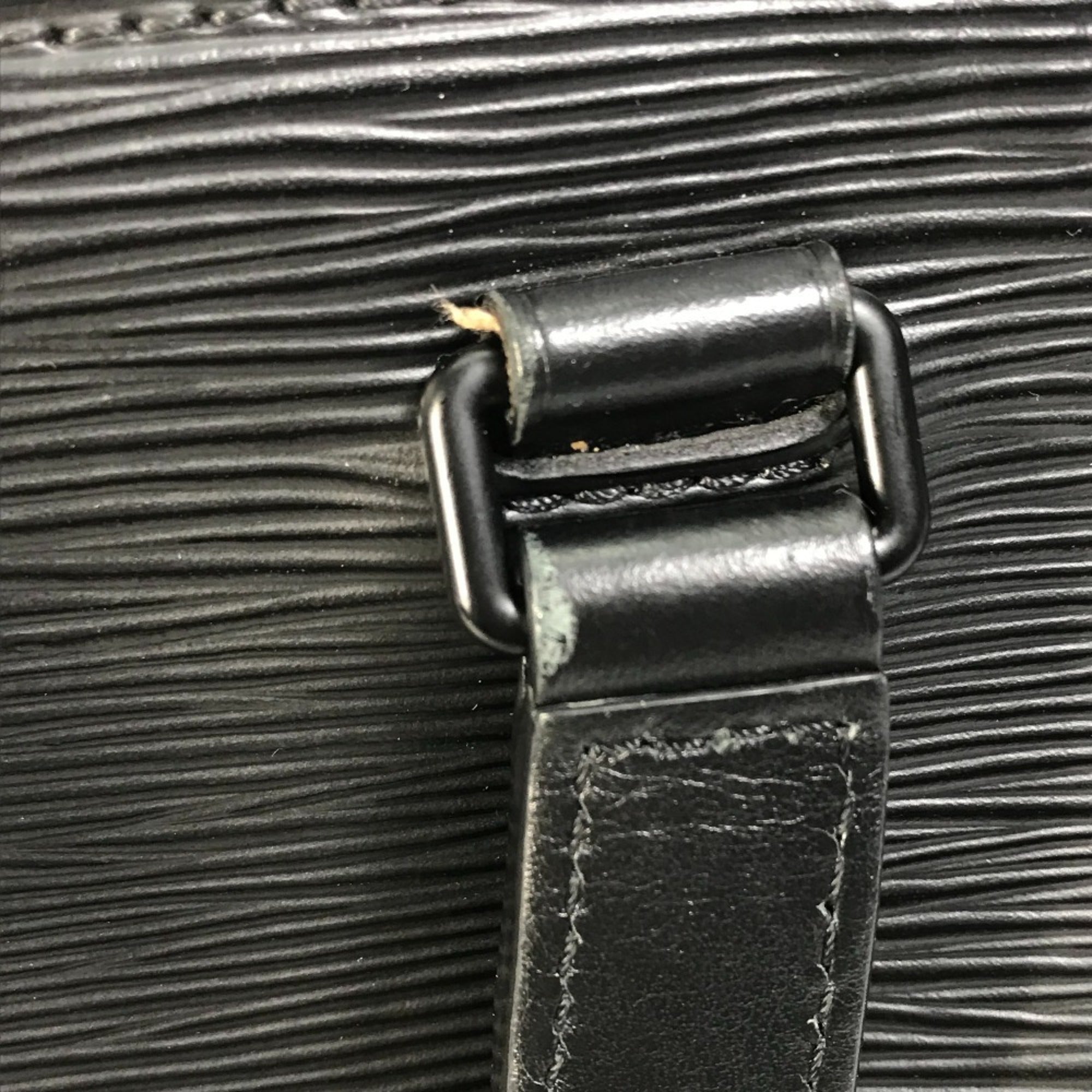 Louis Vuitton Epi Black Epi Leather Handbag Shoulder Bag Tote Bag (Pre-Owned)