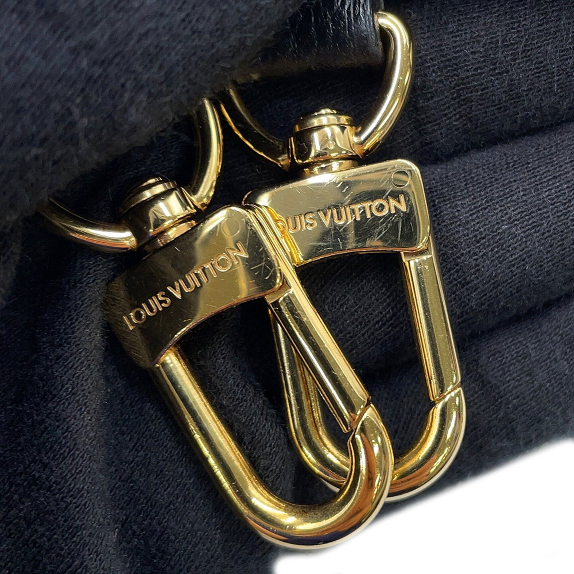 Louis Vuitton Black Noir Purple Monogram Empreinte Handbag Shoulder Bag (Pre-Owned)