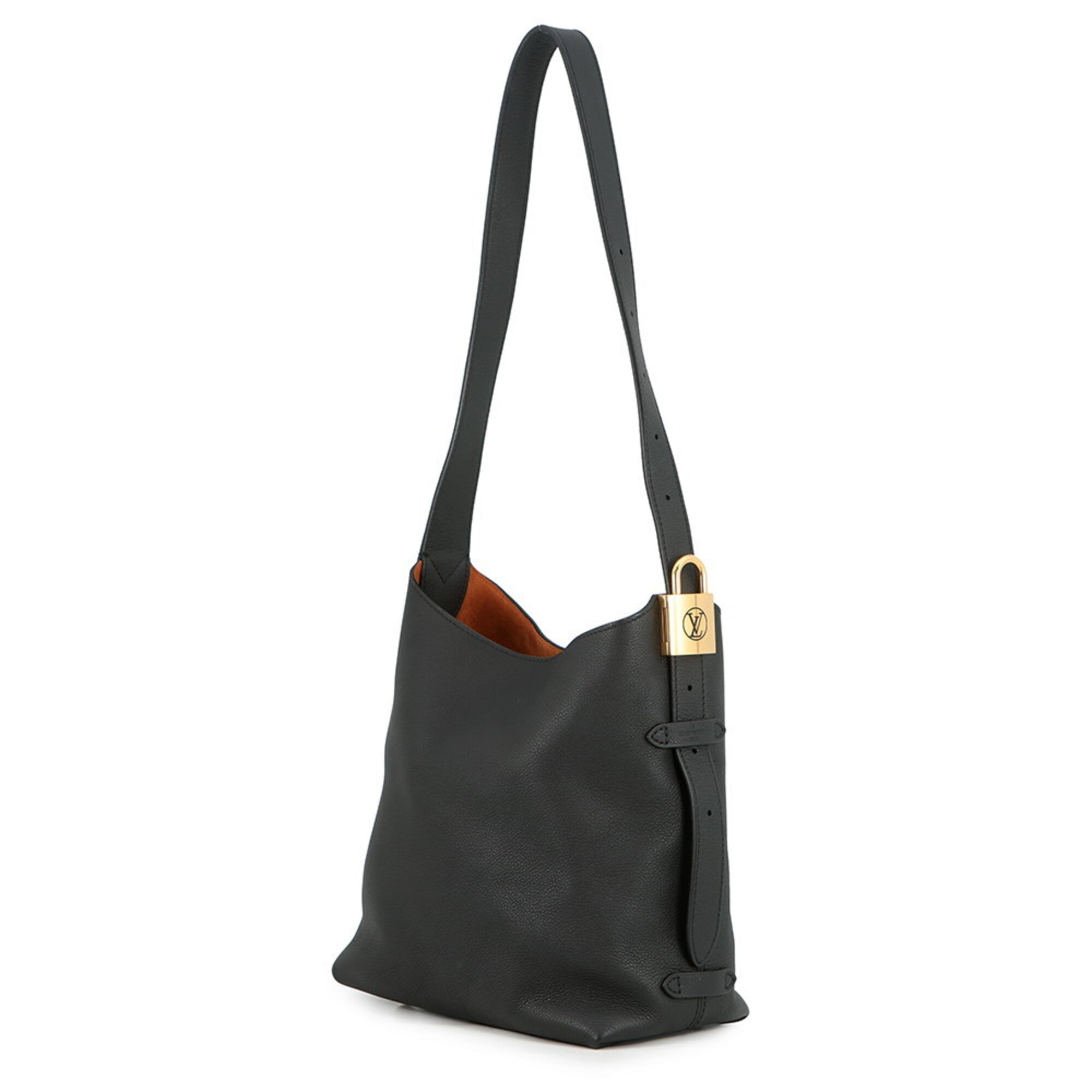 Louis Vuitton Monogram Black Noir Leather Handbag Shoulder Bag (Pre-Owned)