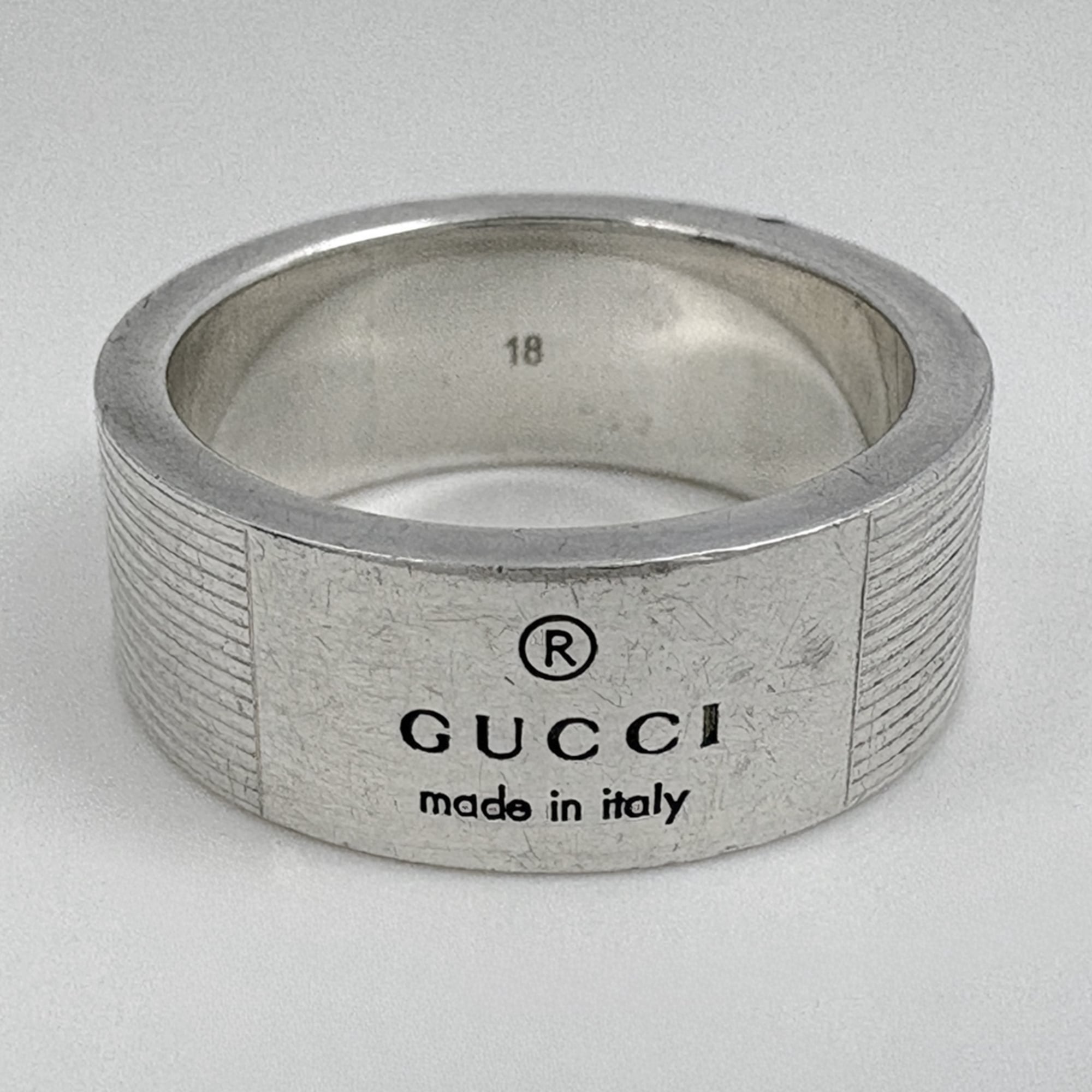Gucci Silver Silver 925 Band Ring (Pre-Owned)