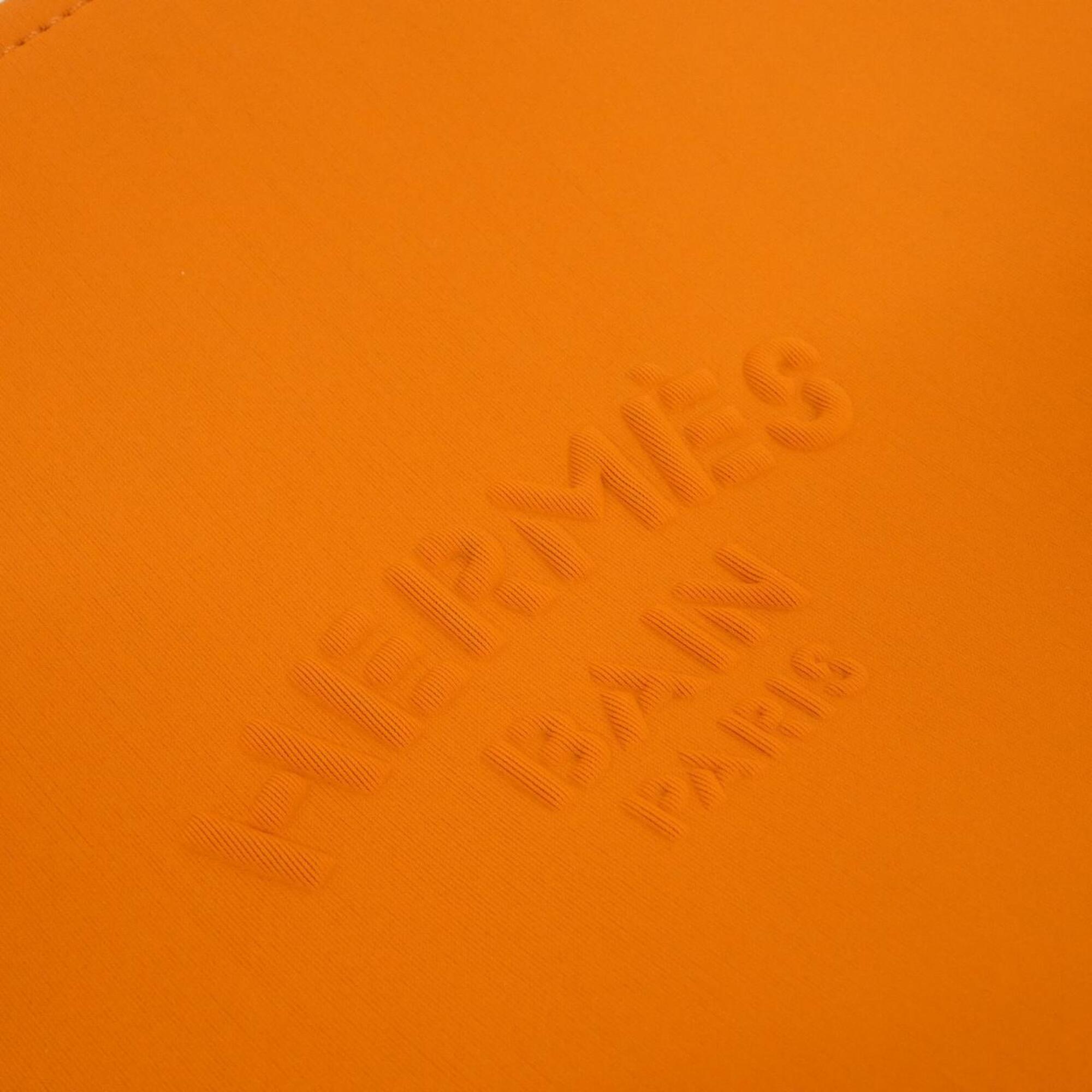 Hermes Orange Polyamide Handbag (Pre-Owned)