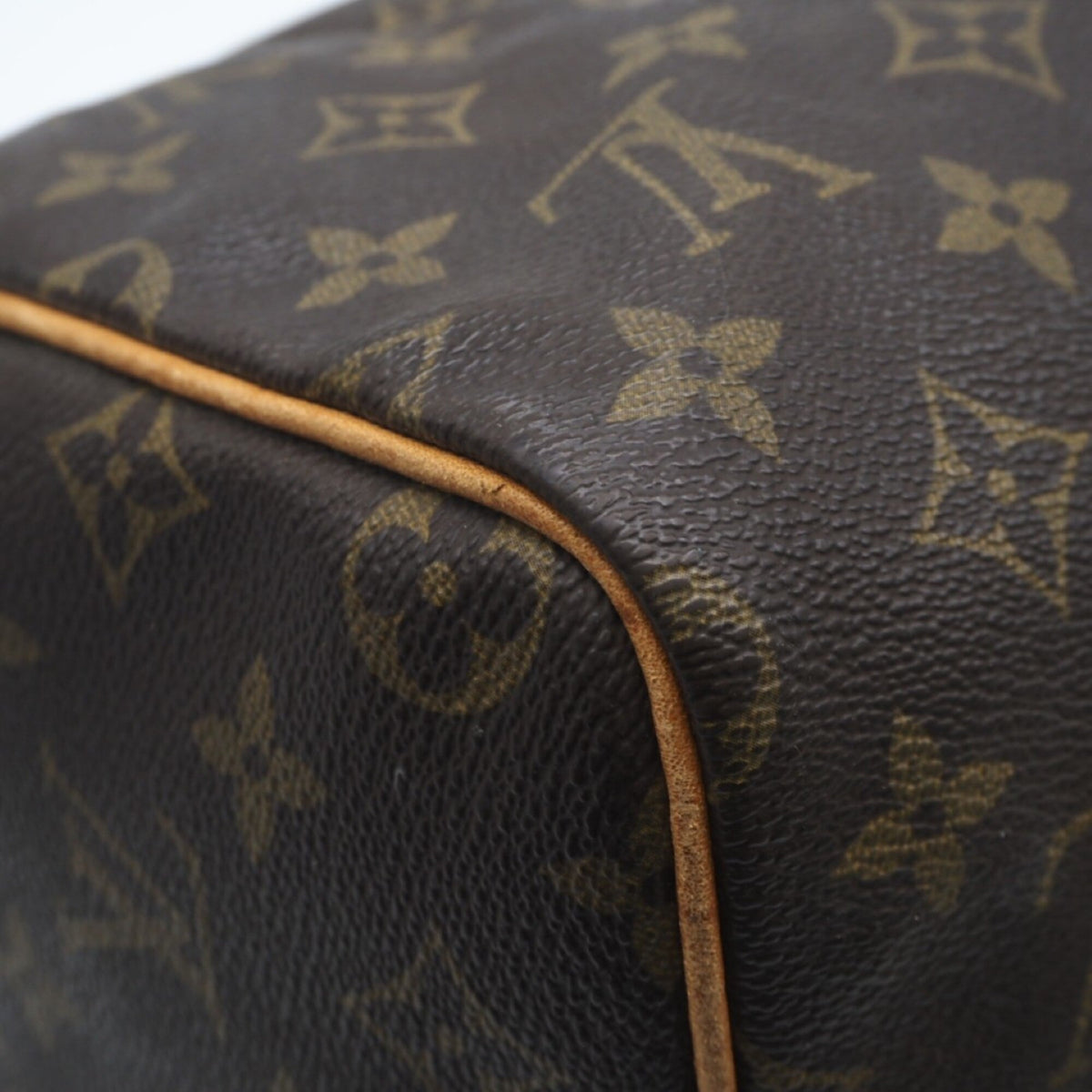 Louis Vuitton Black Coated Canvas Leather Handbag (Pre-Owned)