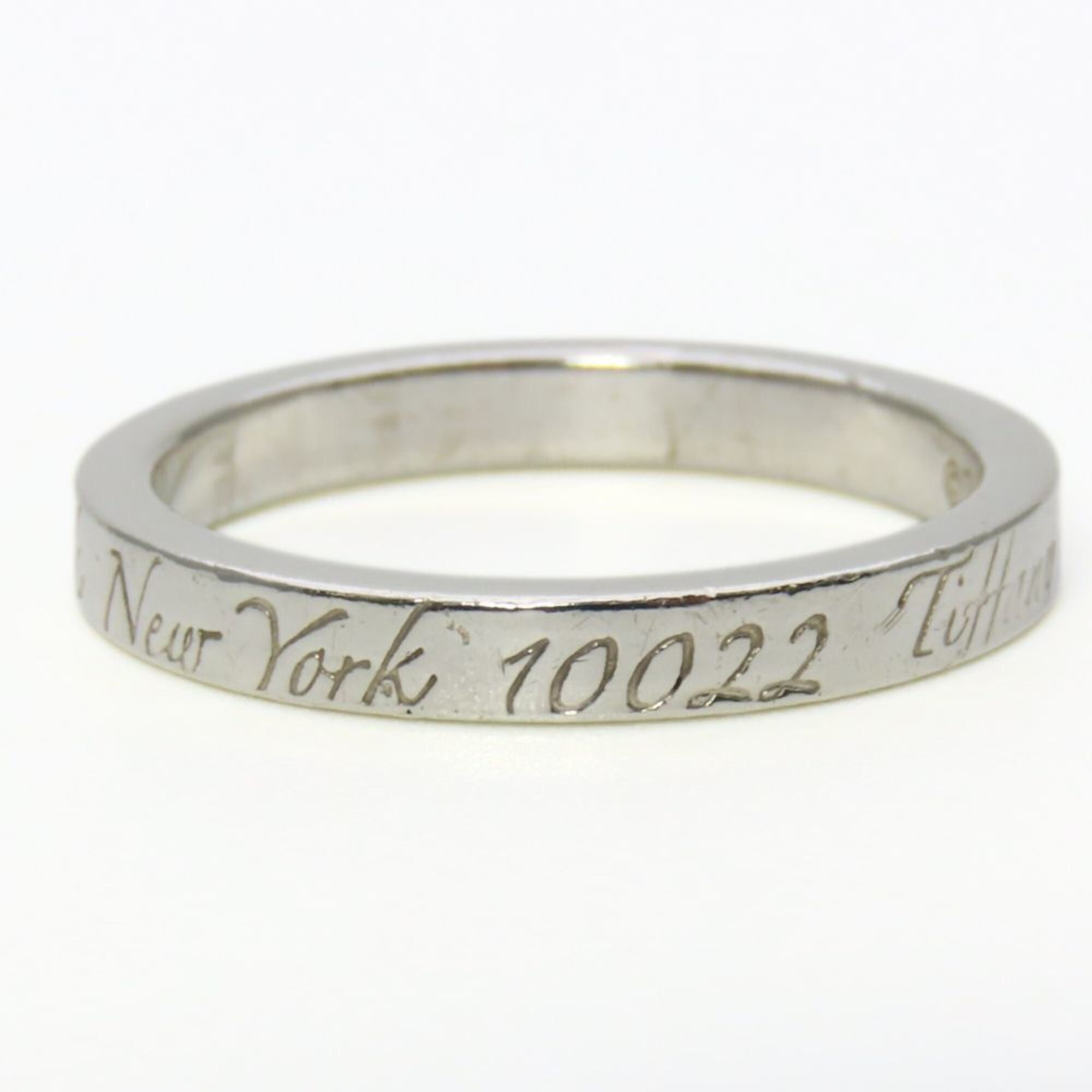 Tiffany Silver Silver 925 Band Ring (Pre-Owned)