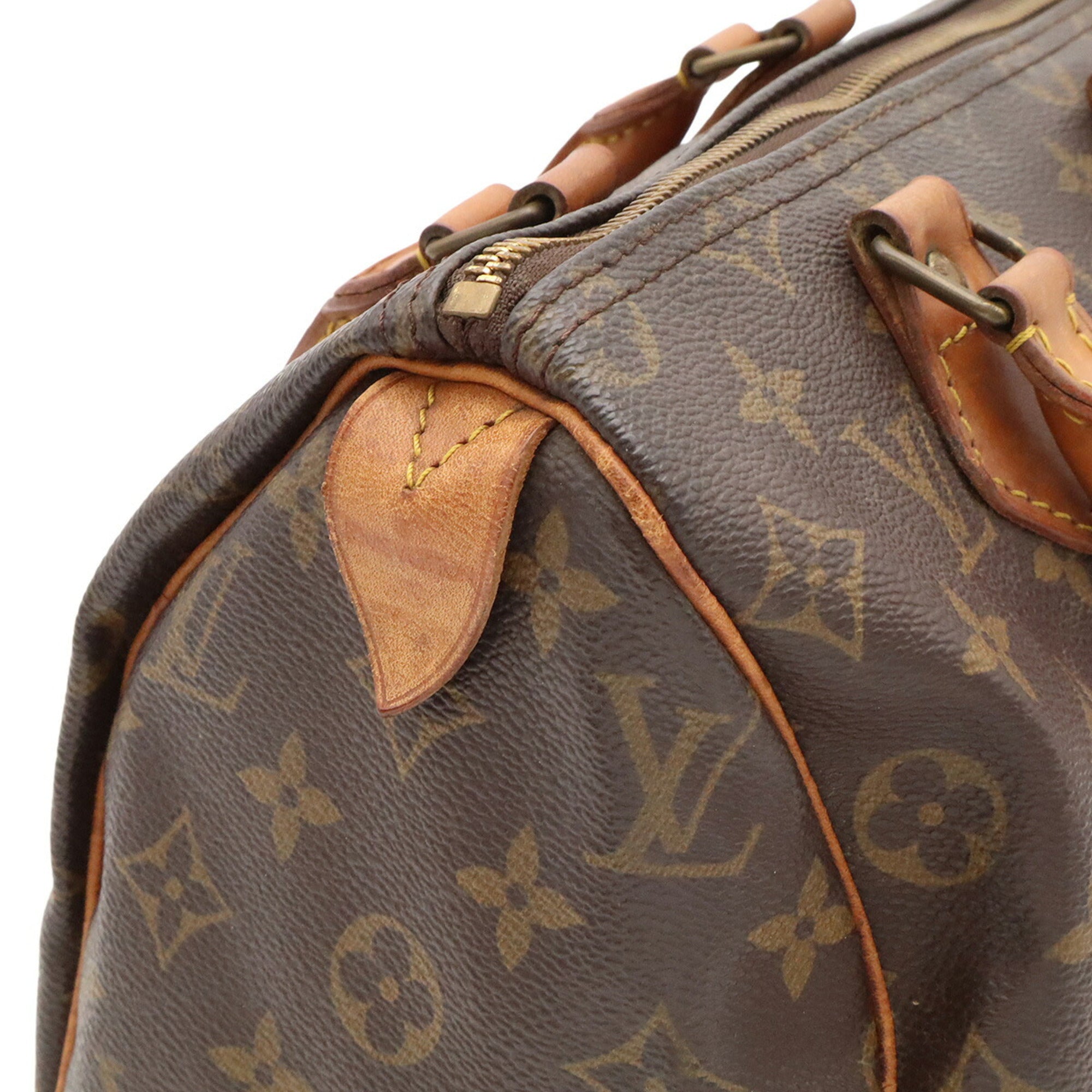 Louis Vuitton Brown Monogram Canvas Handbag (Pre-Owned)
