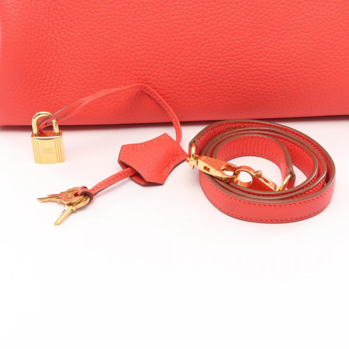 Hermes Pink Rose Jaipur Taurillon Clemence Leather Handbag (Pre-Owned)