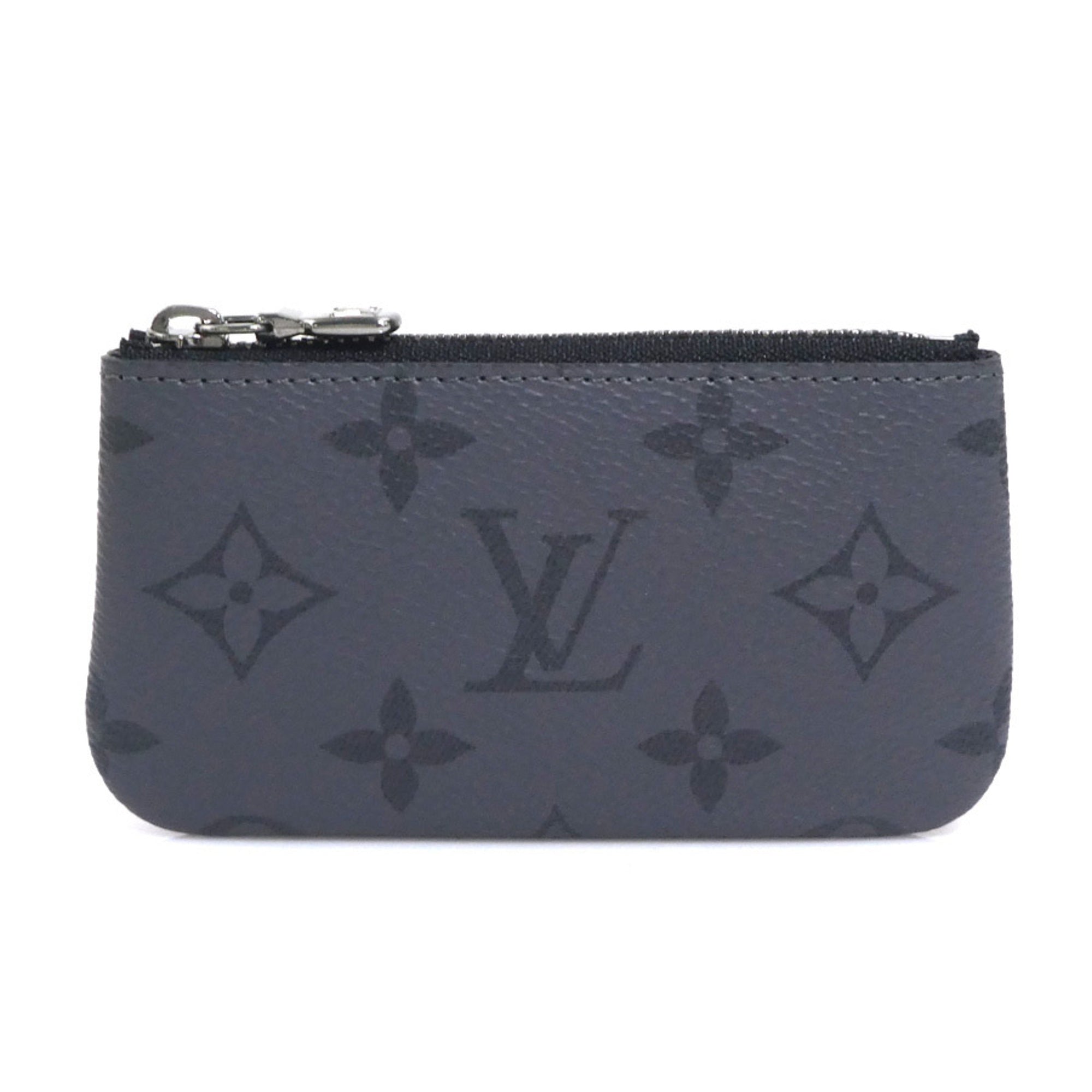 Louis Vuitton Black Gray Monogram Eclipse Monogram Eclipse Coin Purse/Coin Case (Pre-Owned)