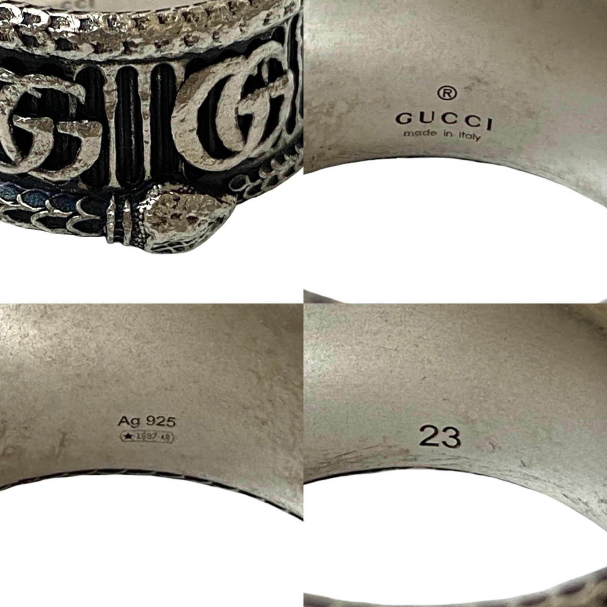 Gucci Silver Silver 925 Band Ring (Pre-Owned)