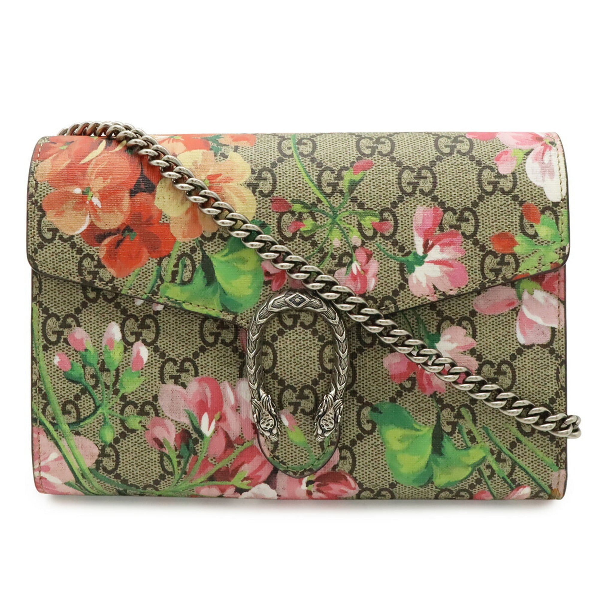 Gucci Beige Coated Canvas Leather Clutch Bag Pochette Shoulder Bag (Pre-Owned)
