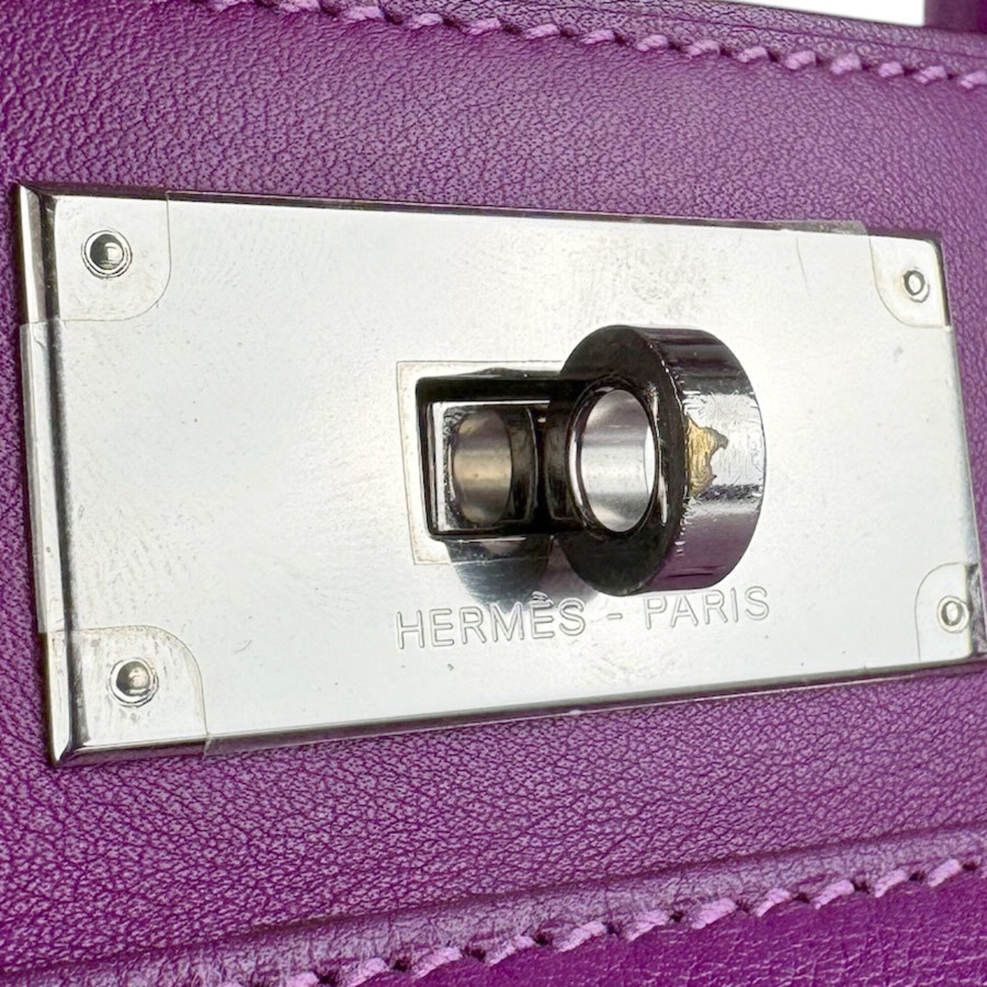 Hermes Anemone Swift Leather Handbag Shoulder Bag (Pre-Owned)