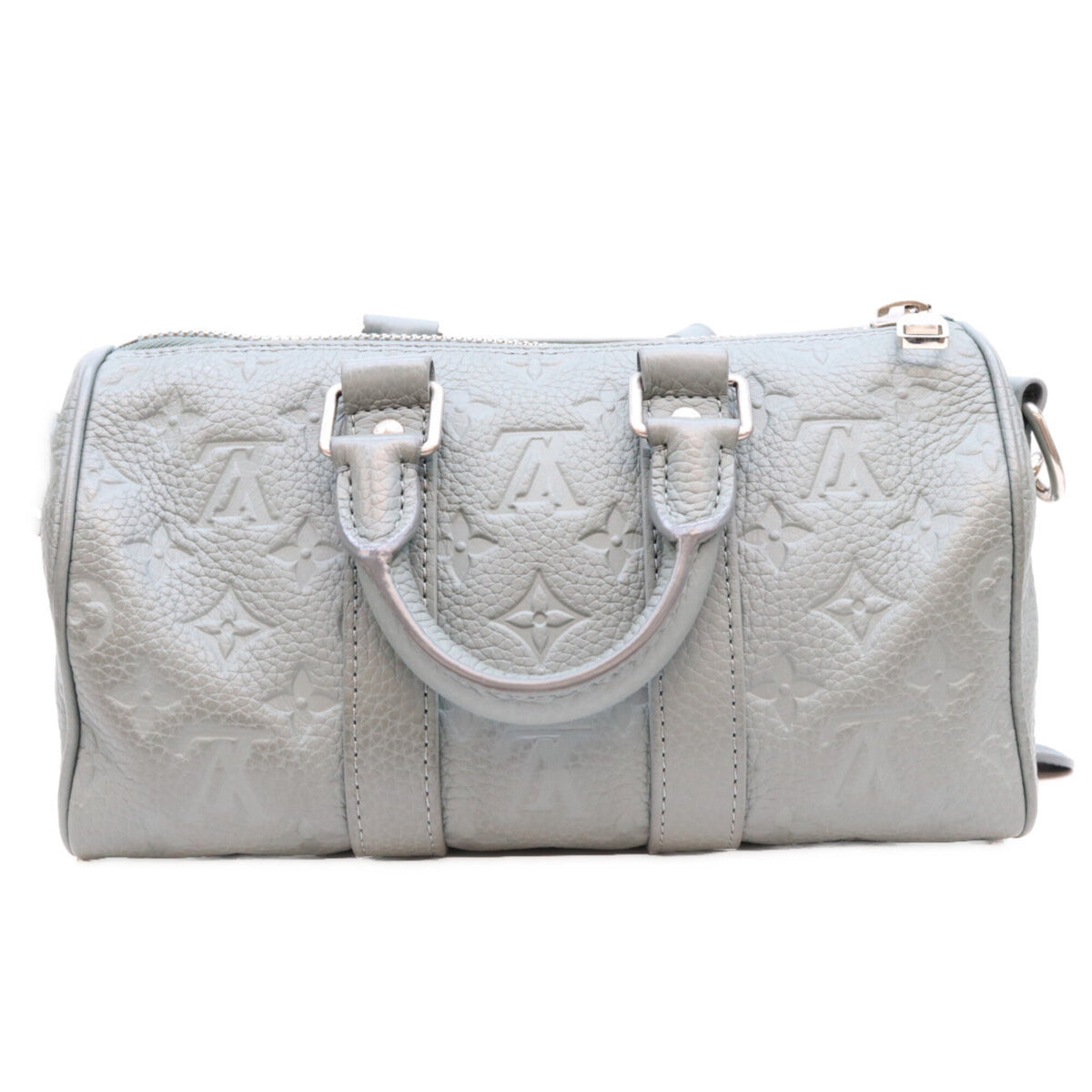 Louis Vuitton Green Leather Boston Bag Shoulder Bag (Pre-Owned)