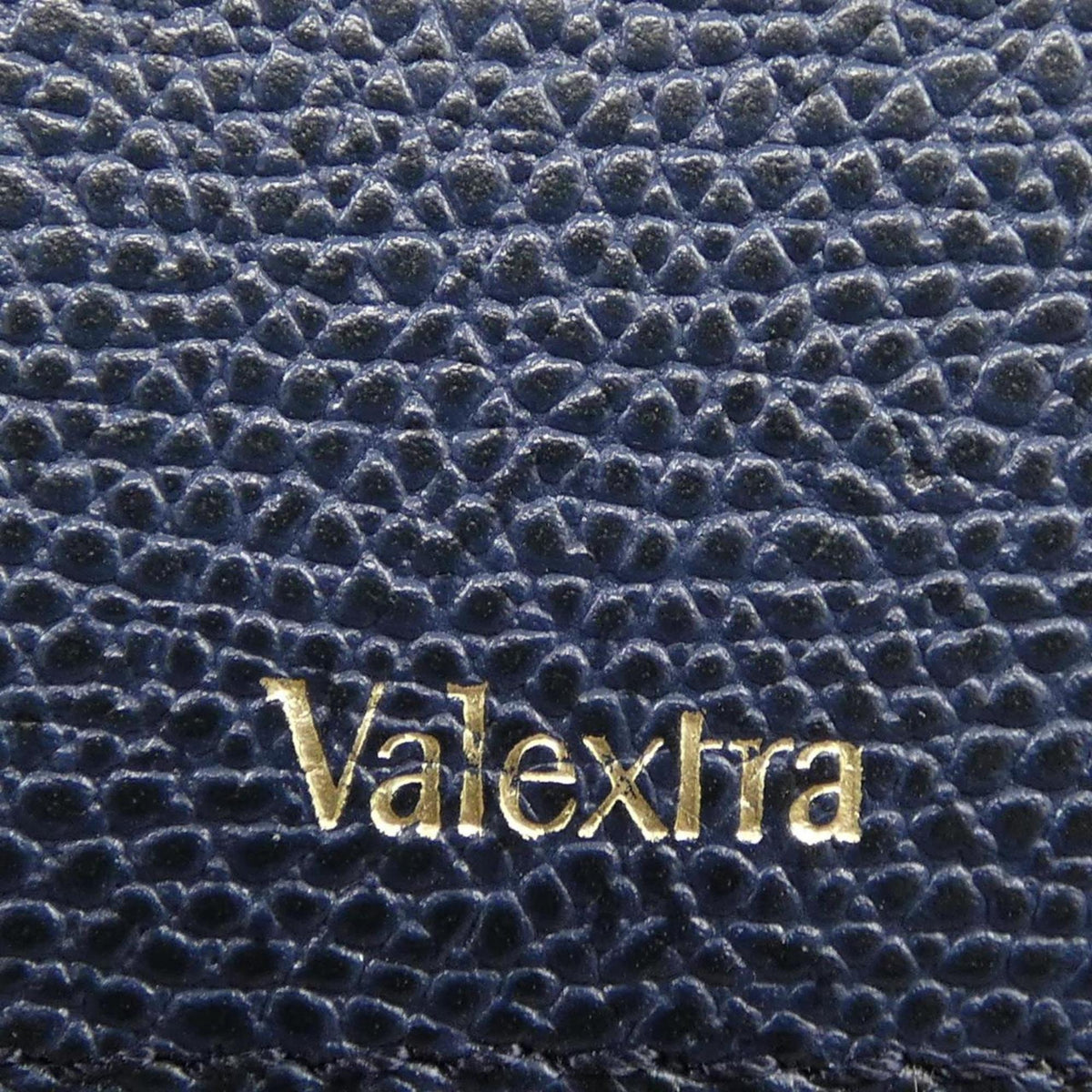 Valextra Navy Leather Handbag (Pre-Owned)