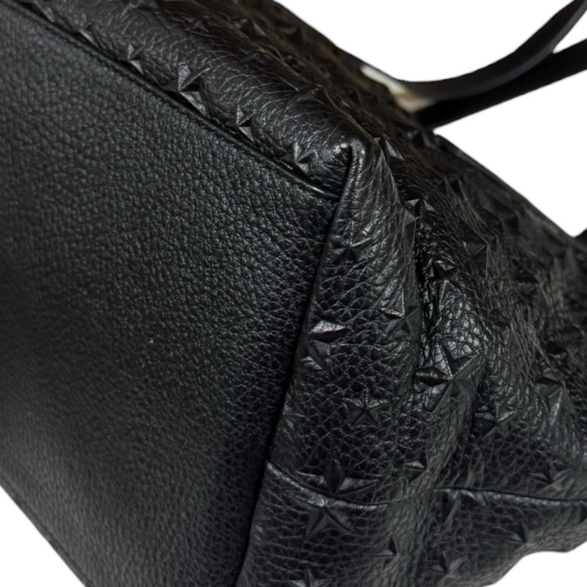 Jimmy Choo Black Leather Tote Bag (Pre-Owned)