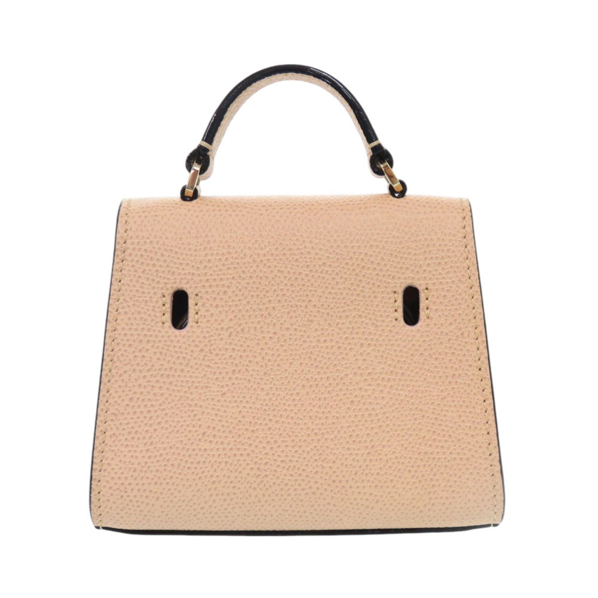 Valextra Beige Leather Handbag (Pre-Owned)