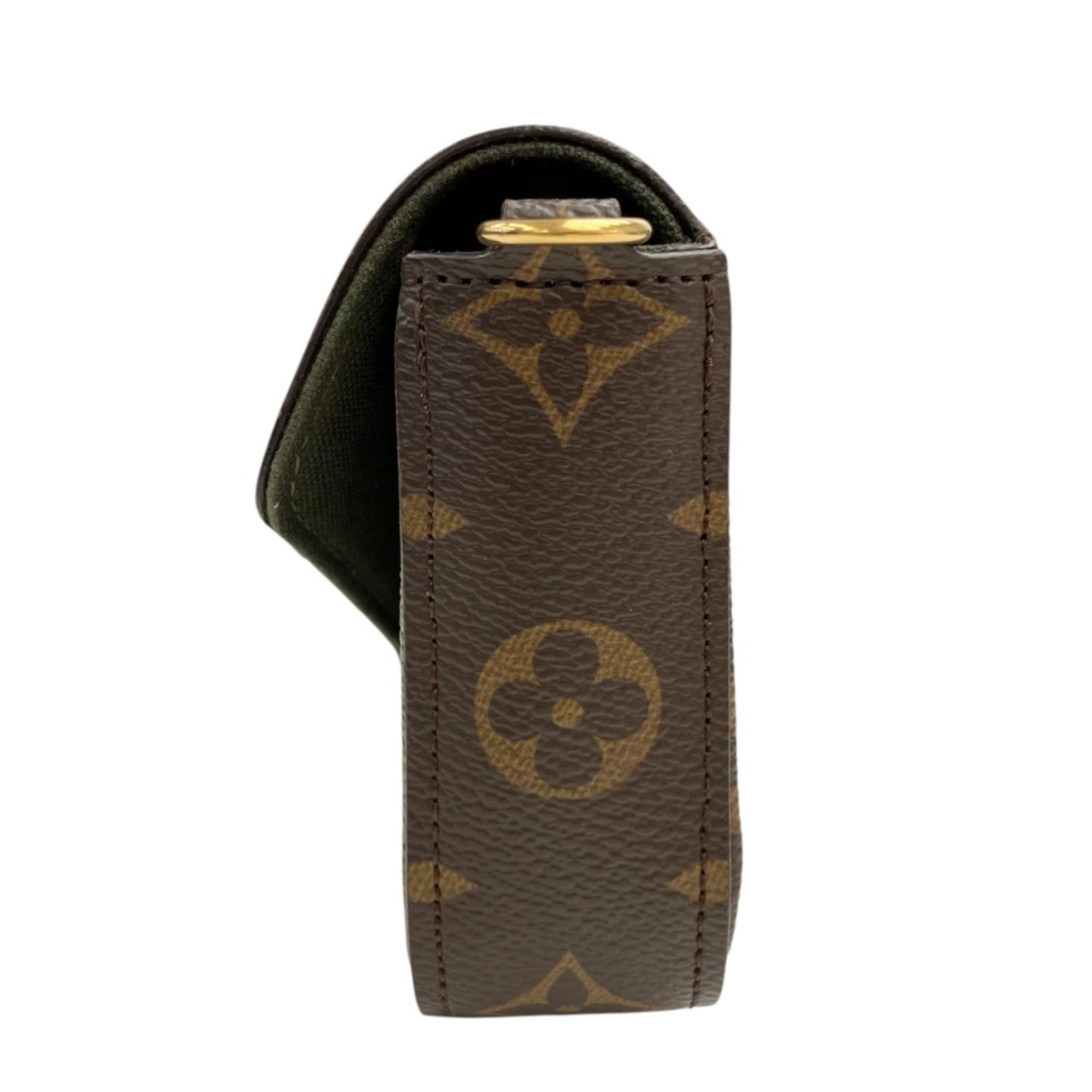 Louis Vuitton Brown Monogram Pochette Shoulder Bag (Pre-Owned)