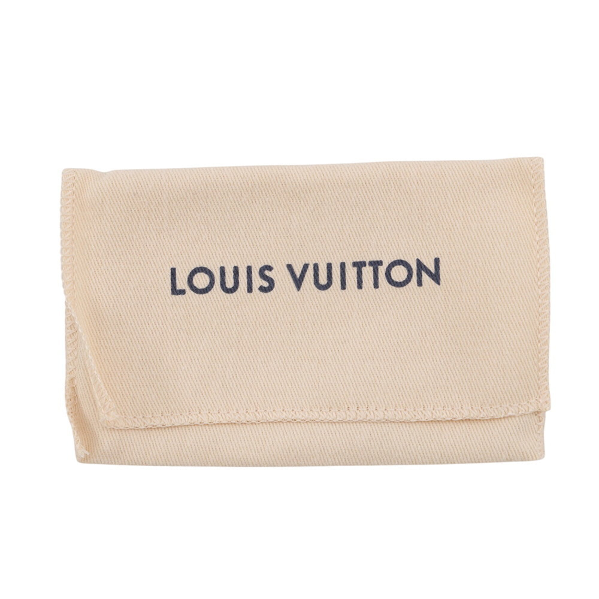 Louis Vuitton Brown Damier Canvas Ebene Exotic Leather Coin Purse/Coin Case (Pre-Owned)