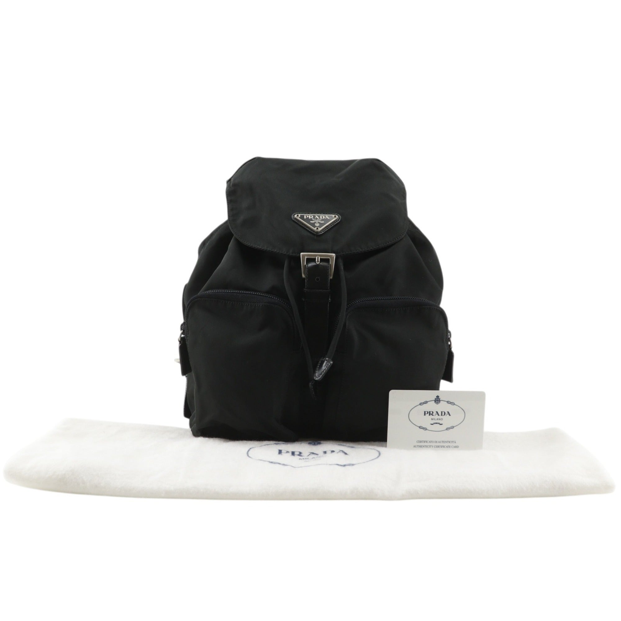 Prada Black Nero Nylon Backpack (Pre-Owned)
