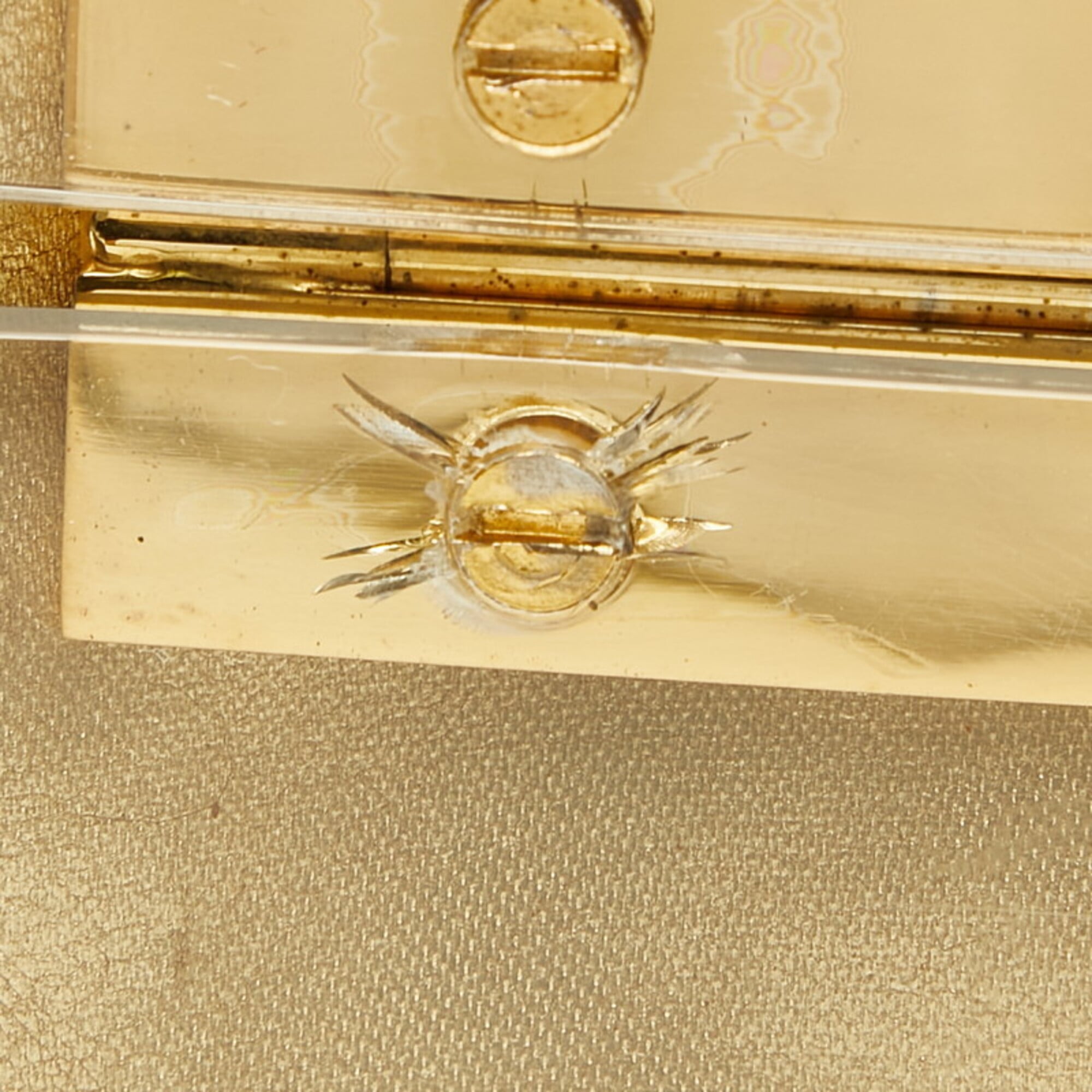 Salvatore Ferragamo Gancini Clear Plastic Handbag (Pre-Owned)