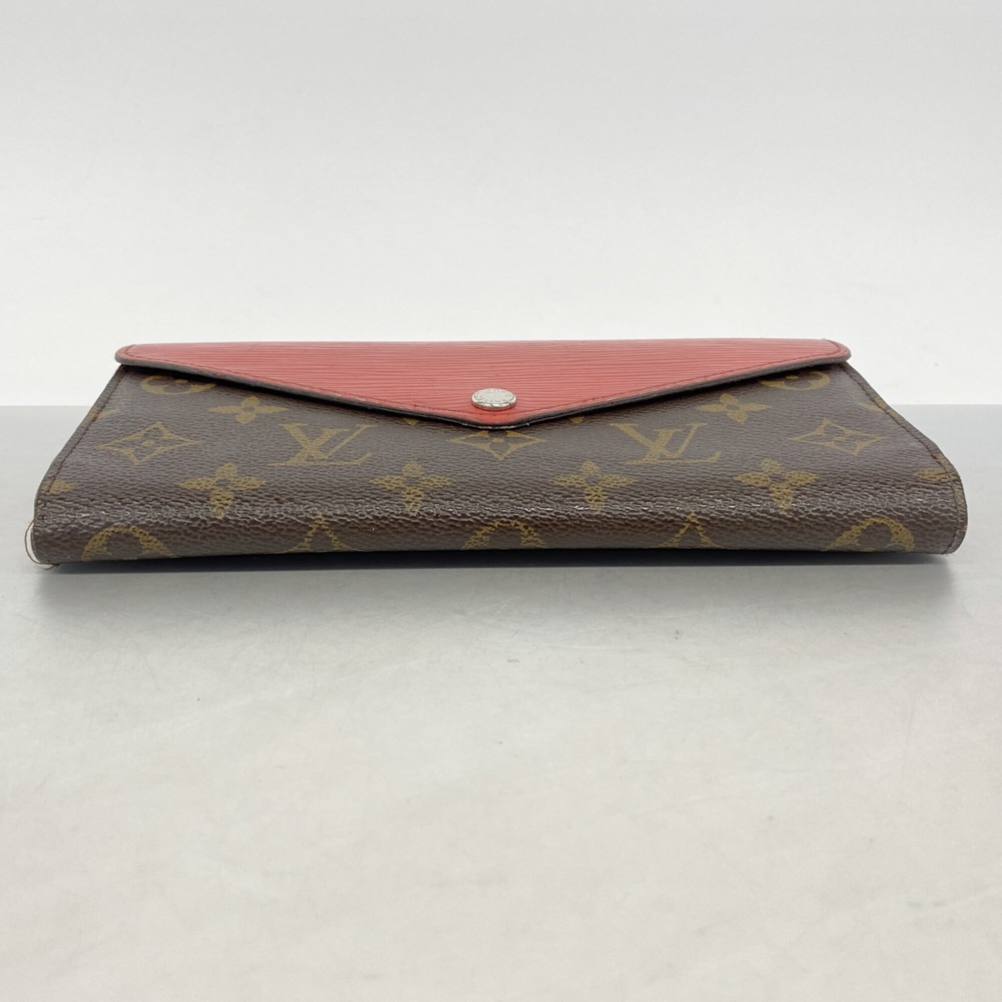 Louis Vuitton Brown Coquelicots Long Wallet (Tri-Fold) (Pre-Owned)