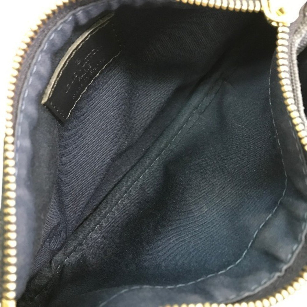 Louis Vuitton Navy Canvas Leather Pouch (Pre-Owned)