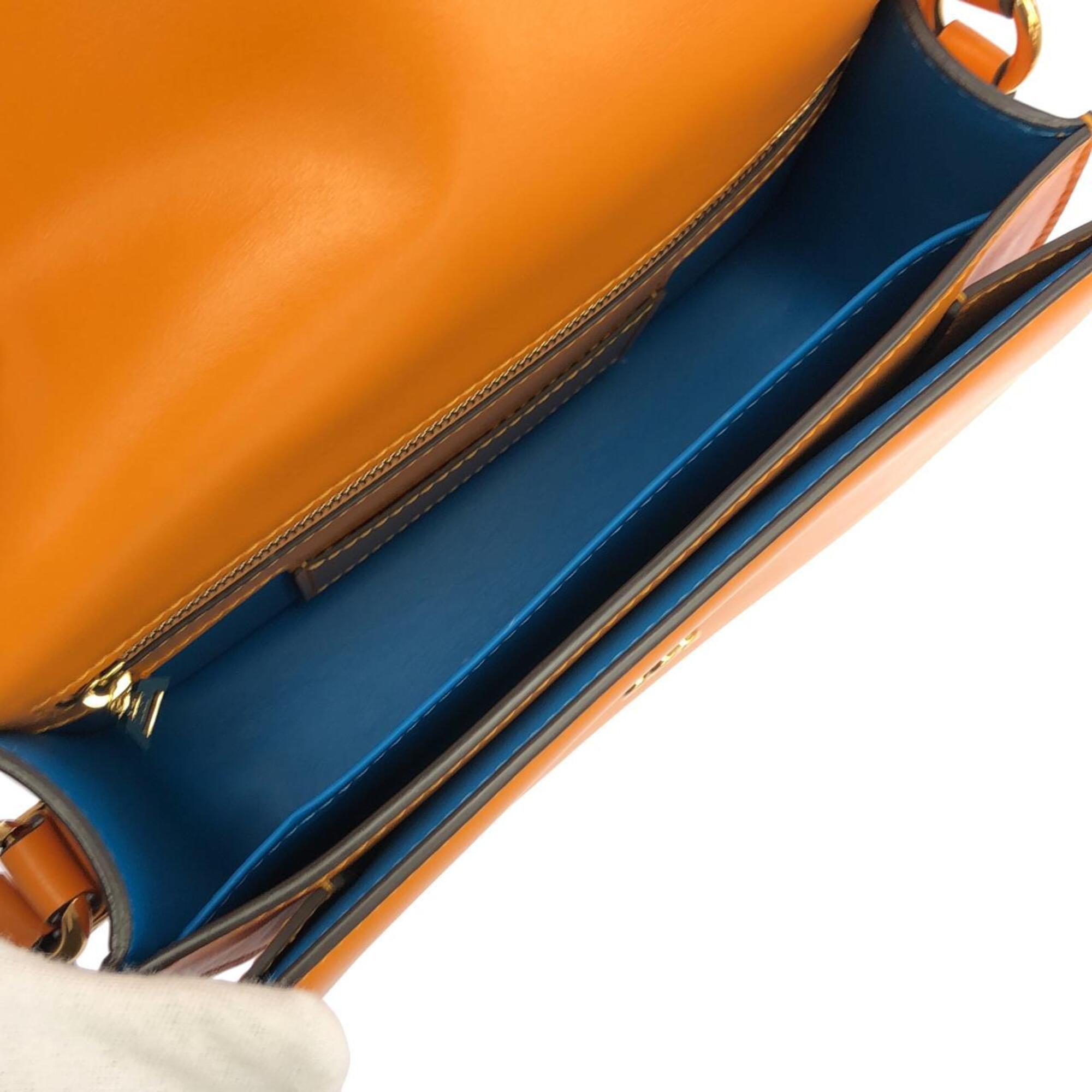 Louis Vuitton Orange Leather Shoulder Bag (Pre-Owned)