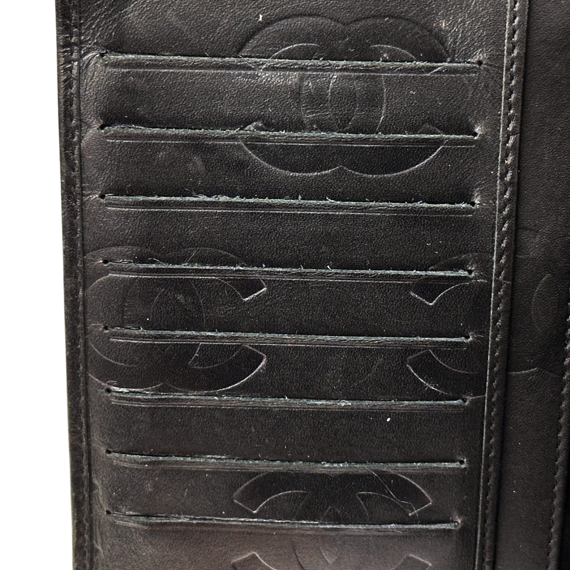 Chanel Black Long Wallet (Bi-Fold) (Pre-Owned)