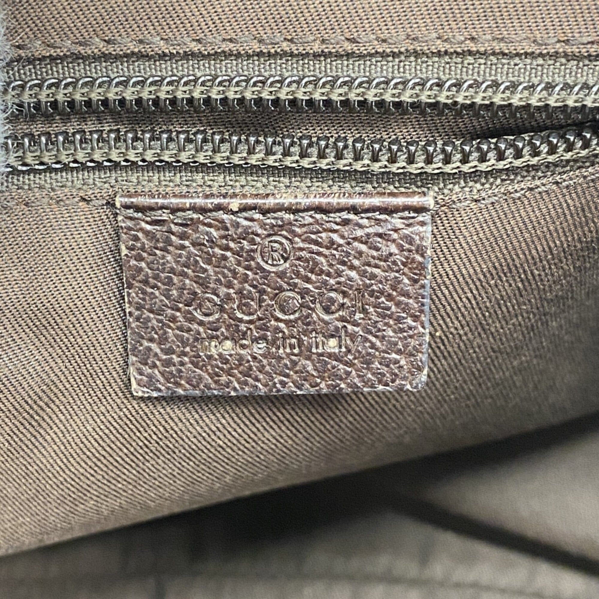 Gucci Brown Canvas Shoulder Bag (Pre-Owned)