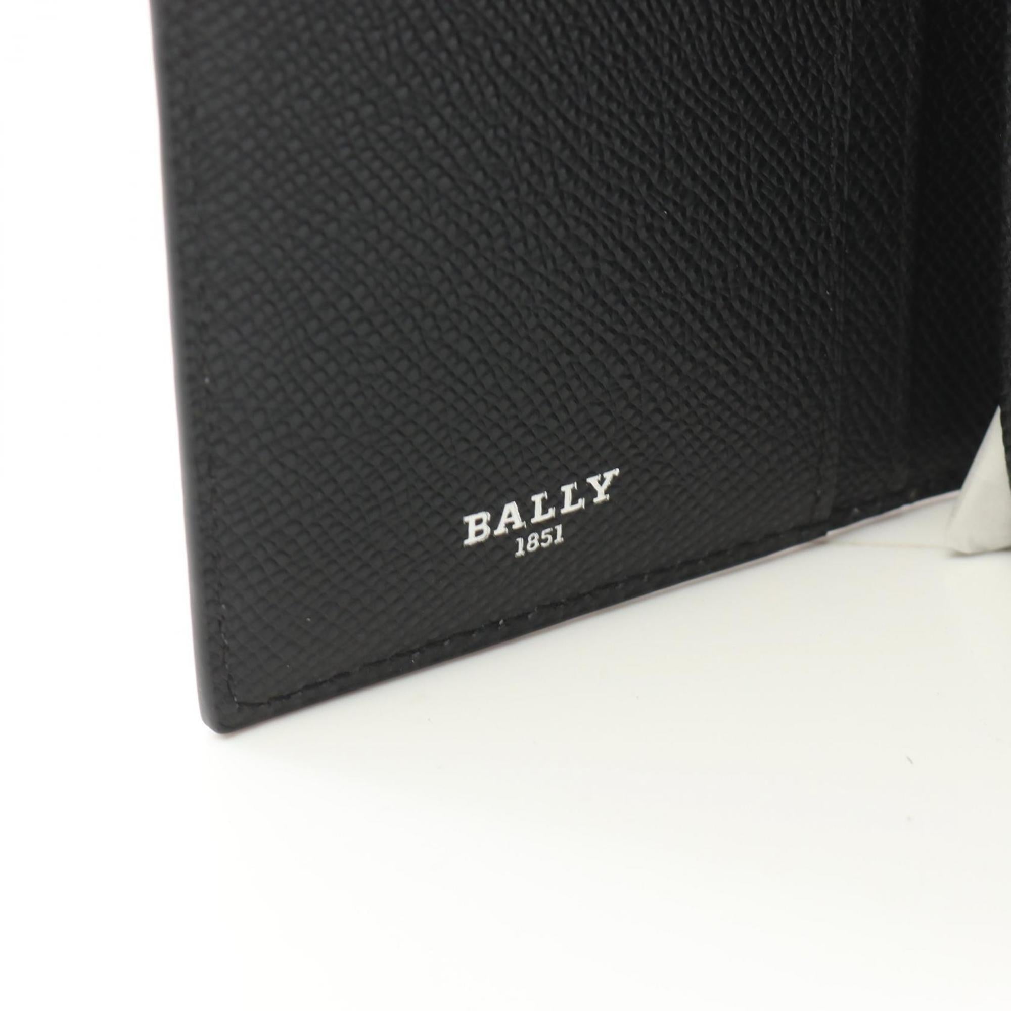 Bally Black Leather Long Wallet (Bi-Fold) (Pre-Owned)