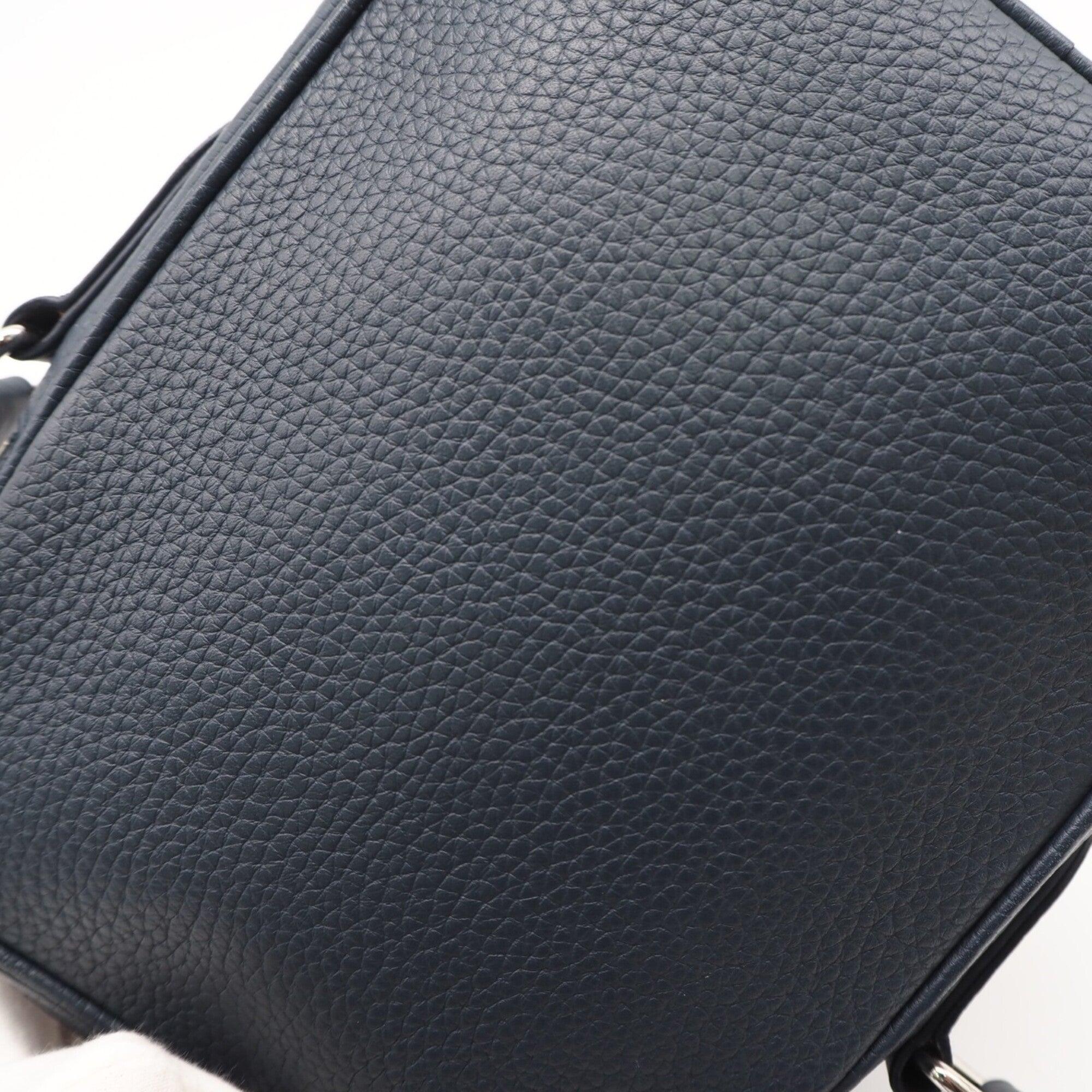 Louis Vuitton Navy Leather Shoulder Bag (Pre-Owned)