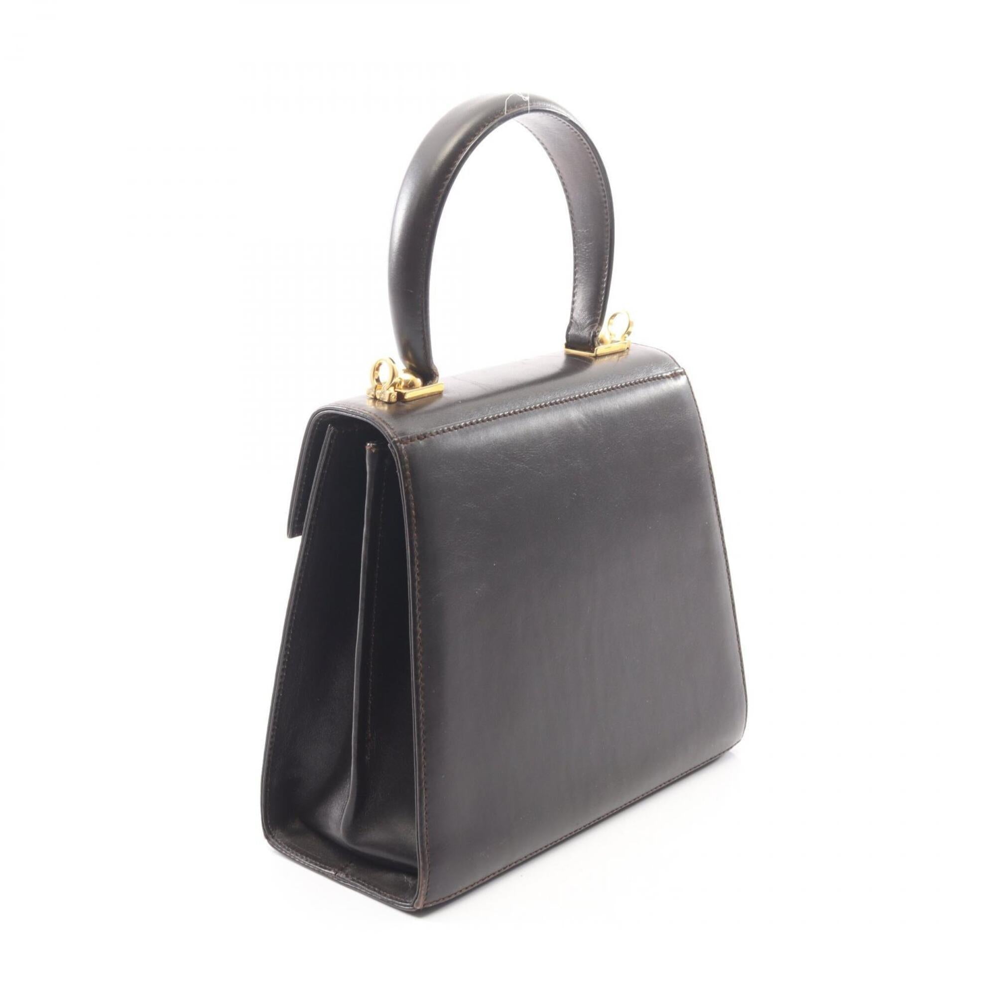 Salvatore Ferragamo Brown Leather Handbag (Pre-Owned)