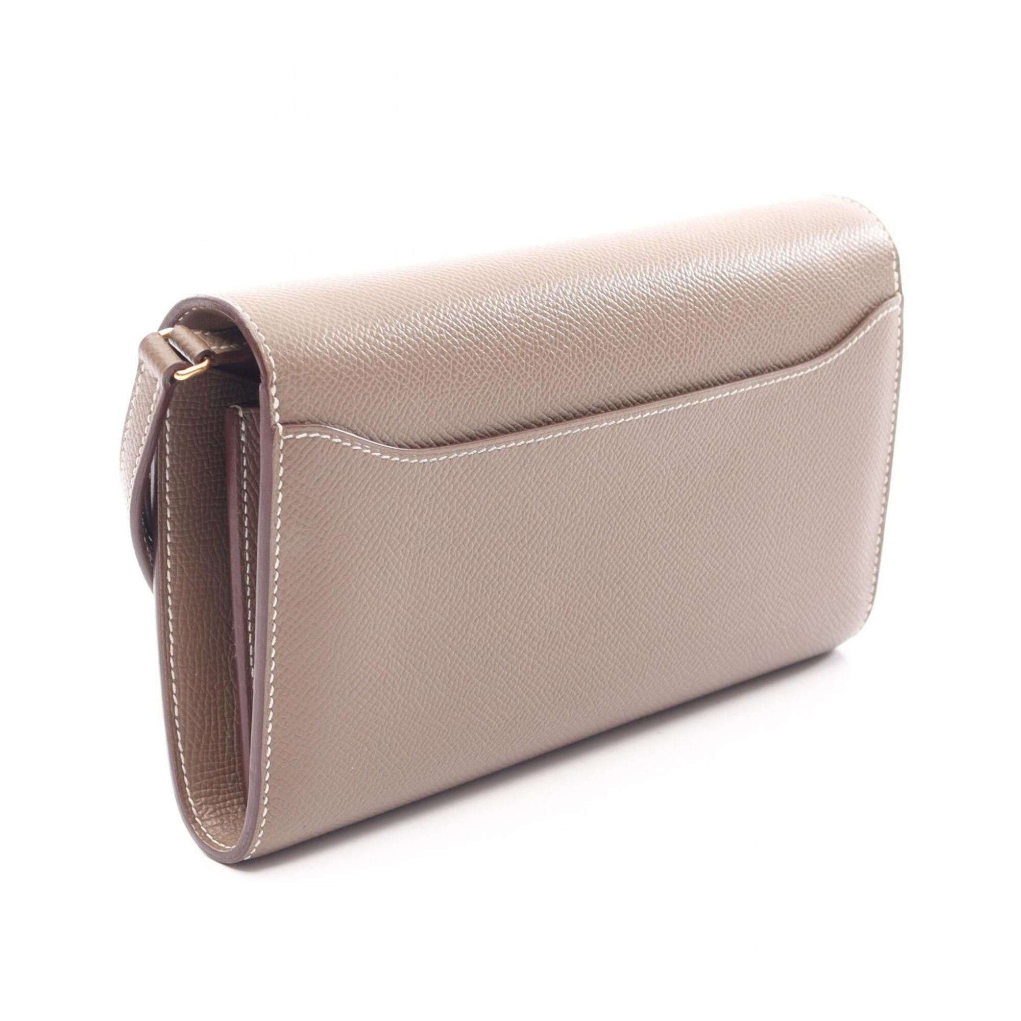 Hermes Etoupe Gray Gray Epsom Leather Shoulder Bag (Pre-Owned)