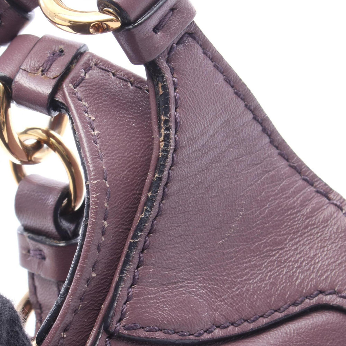 Salvatore Ferragamo Purple Leather Handbag (Pre-Owned)