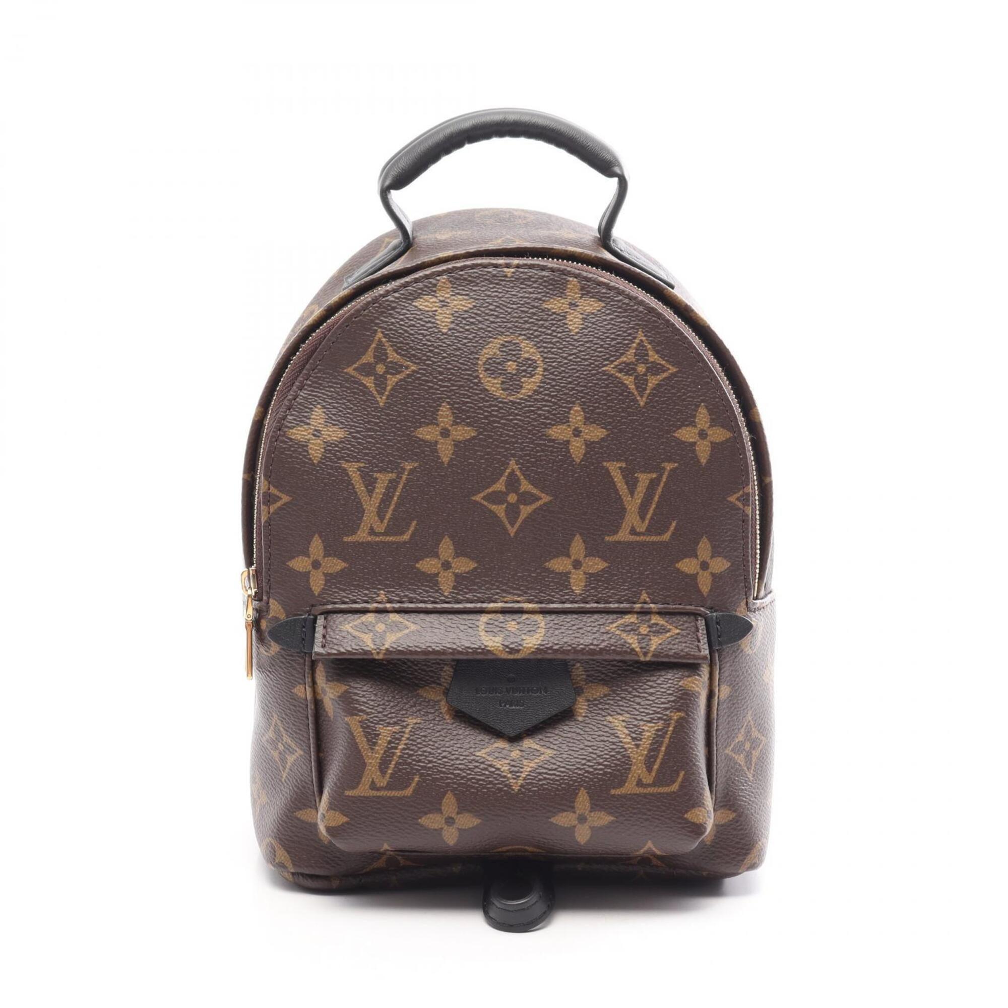 Louis Vuitton Black Brown Monogram Monogram Leather Backpack (Pre-Owned)