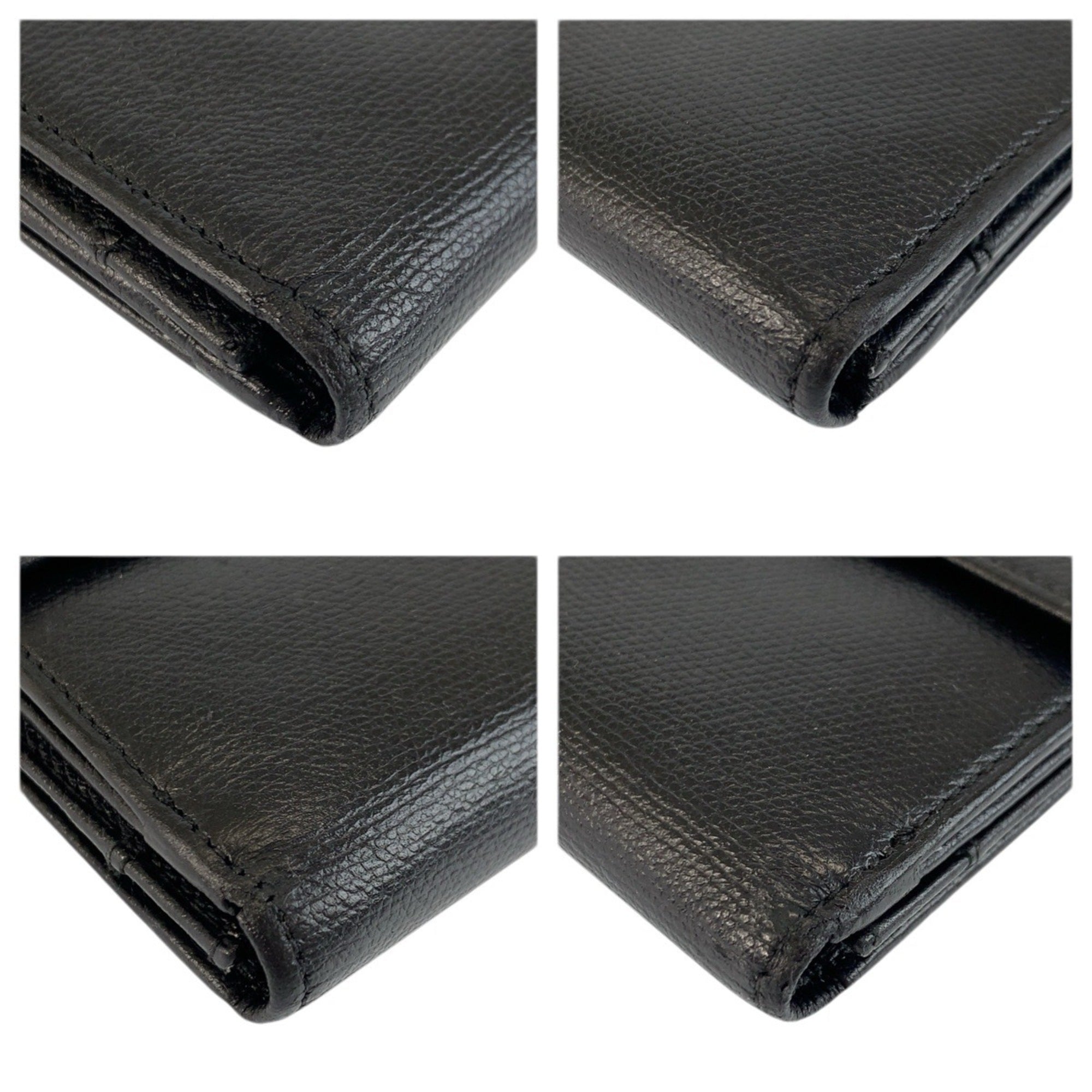 Chanel Black Leather Wallet (Bi-Fold) (Pre-Owned)