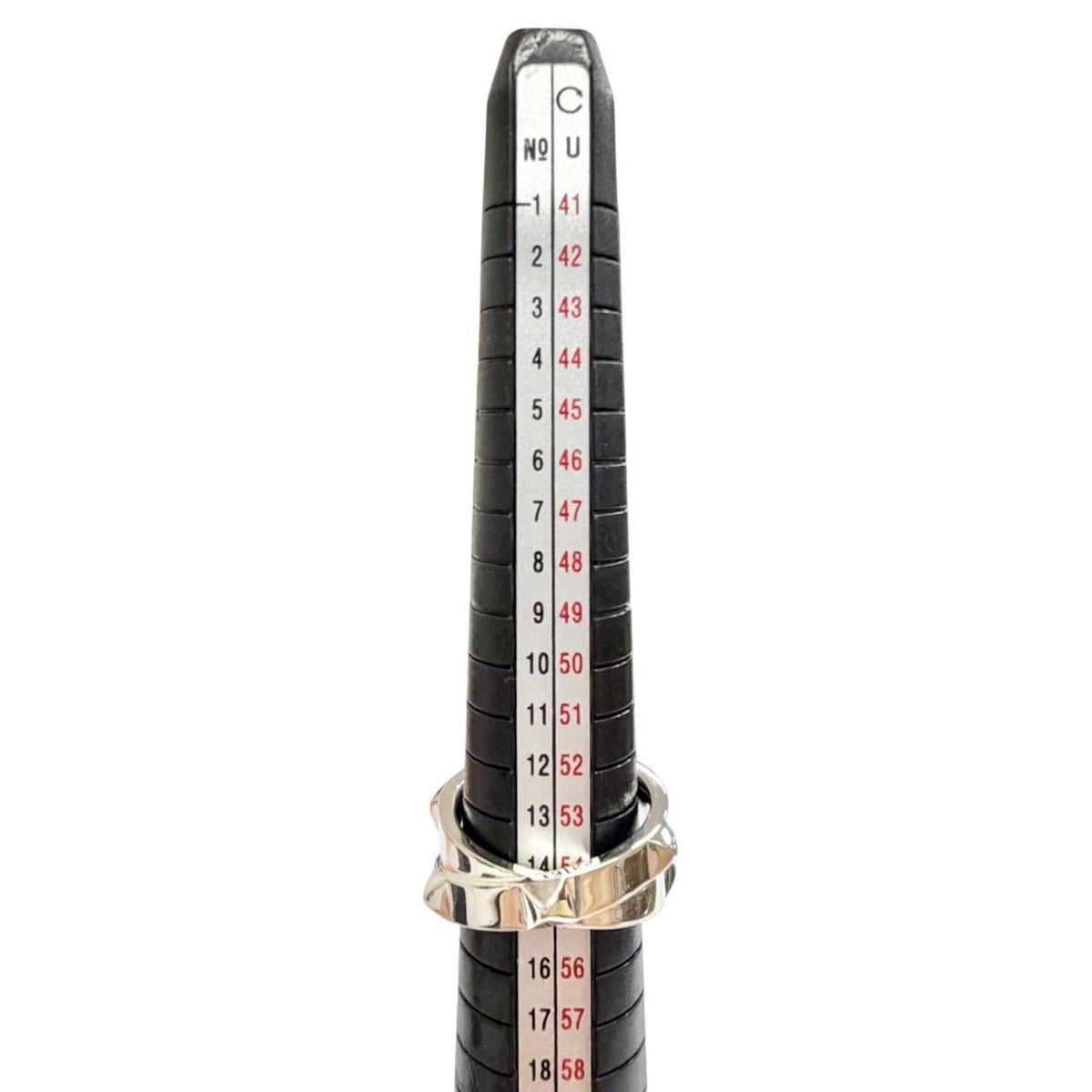 Hermes Silver Silver 925 Band Ring (Pre-Owned)