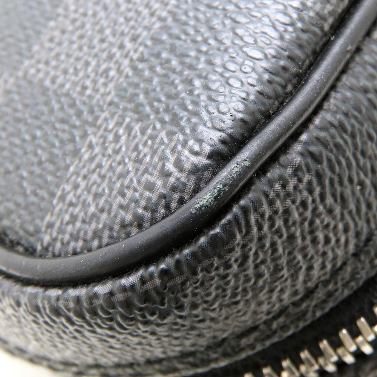 Louis Vuitton Black Gray Damier Canvas Shoulder Bag (Pre-Owned)