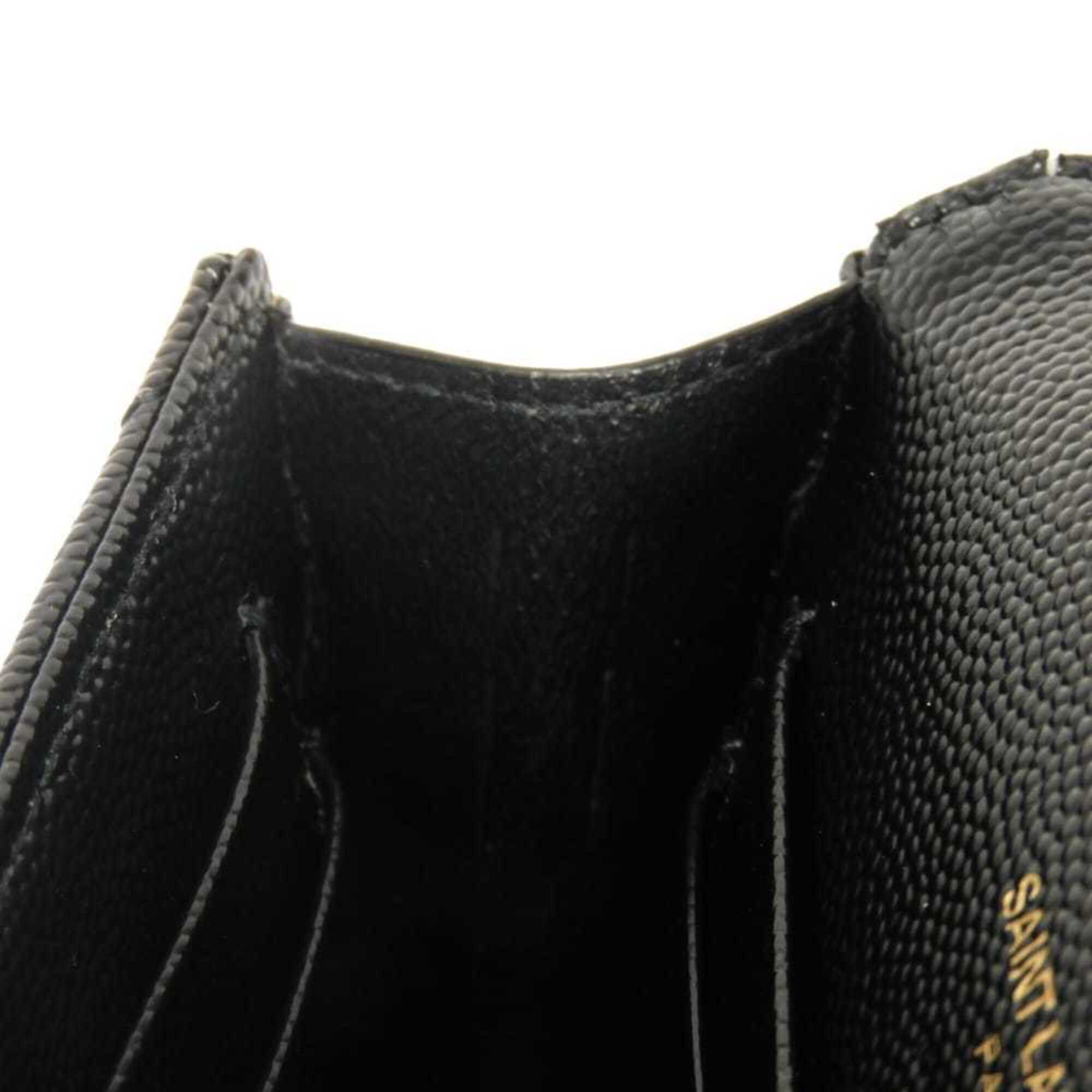 Yves Saint Laurent Black Leather Bill Wallet (Bi-Fold) (Pre-Owned)