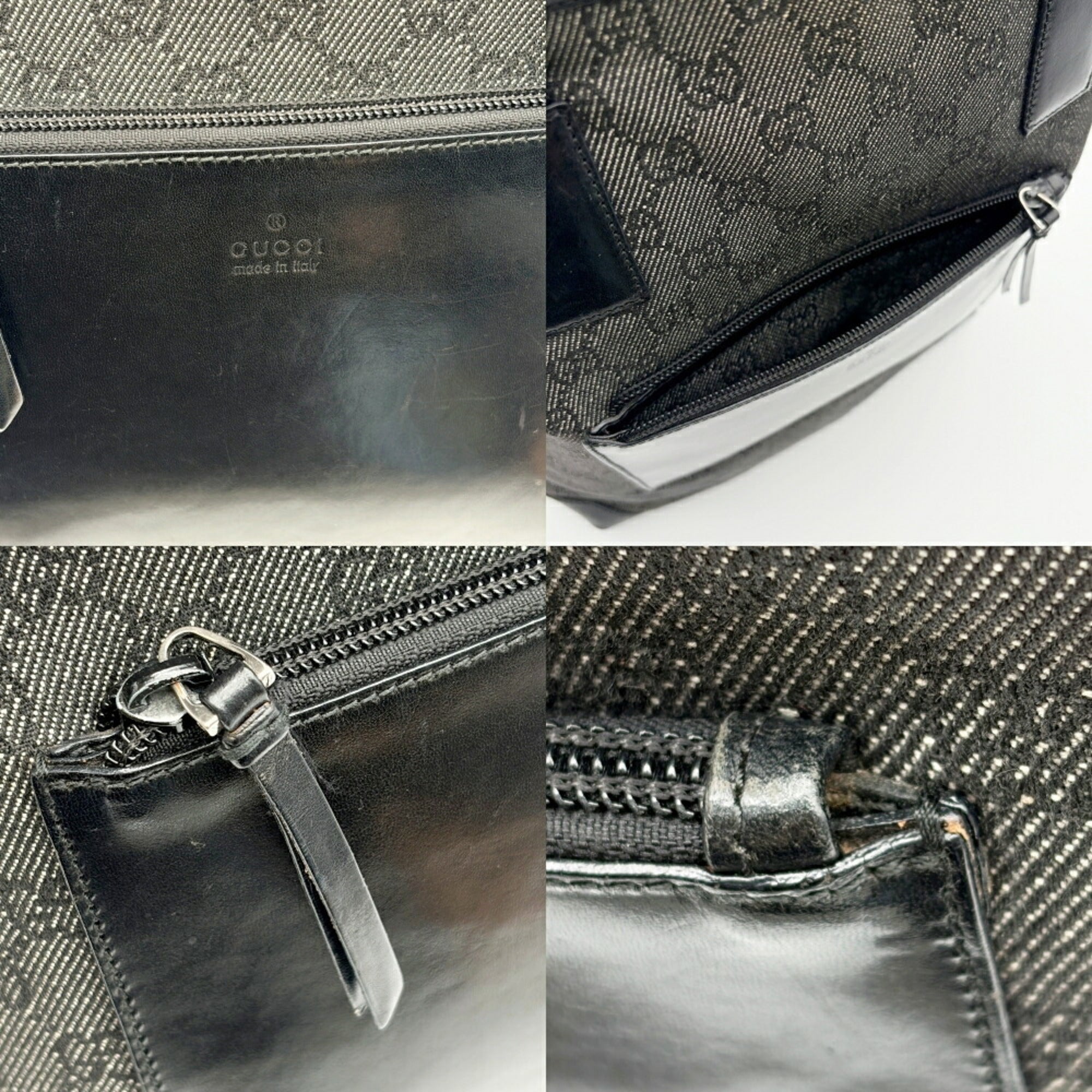 Gucci Black Gg Canvas Tote Bag (Pre-Owned)