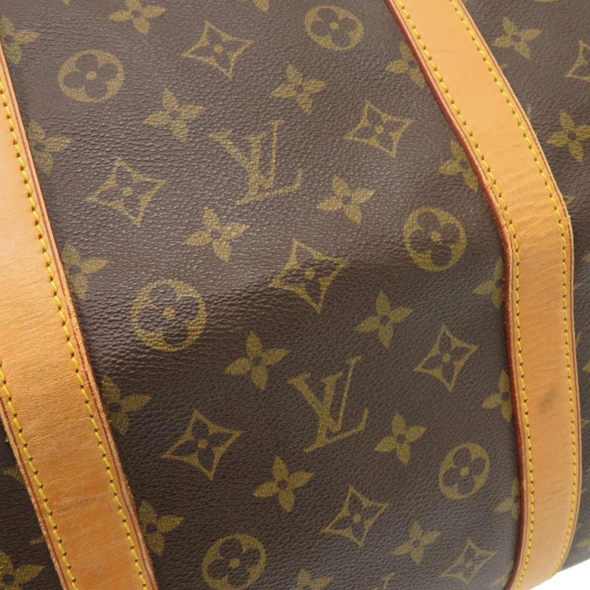 Louis Vuitton Brown Monogram Canvas Boston Bag (Pre-Owned)
