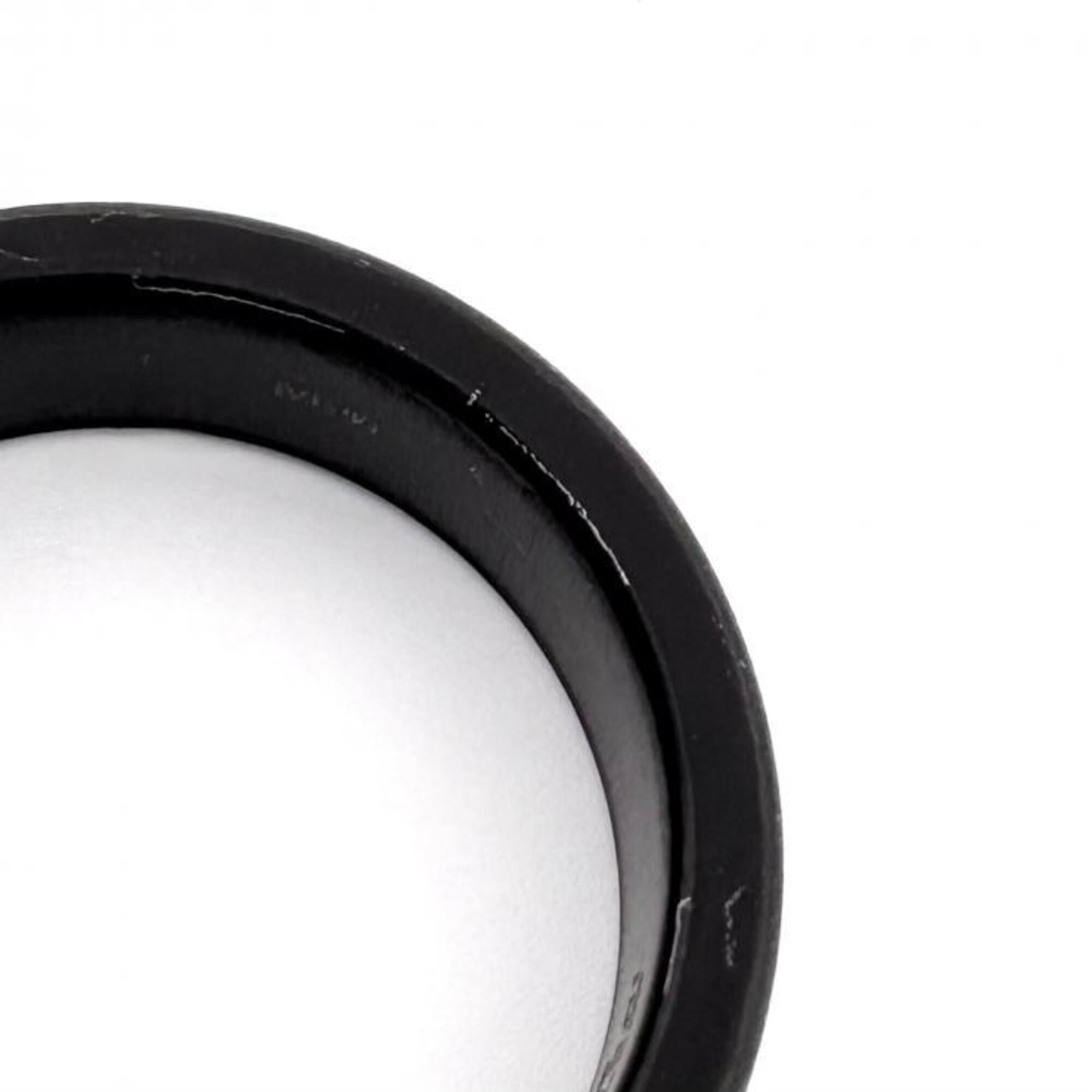 Gucci Gold Black White White Gold (18K) Band Ring (Pre-Owned)