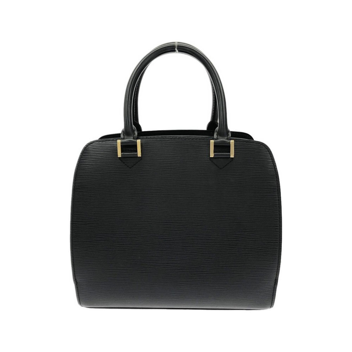 Louis Vuitton Black Leather Handbag (Pre-Owned)