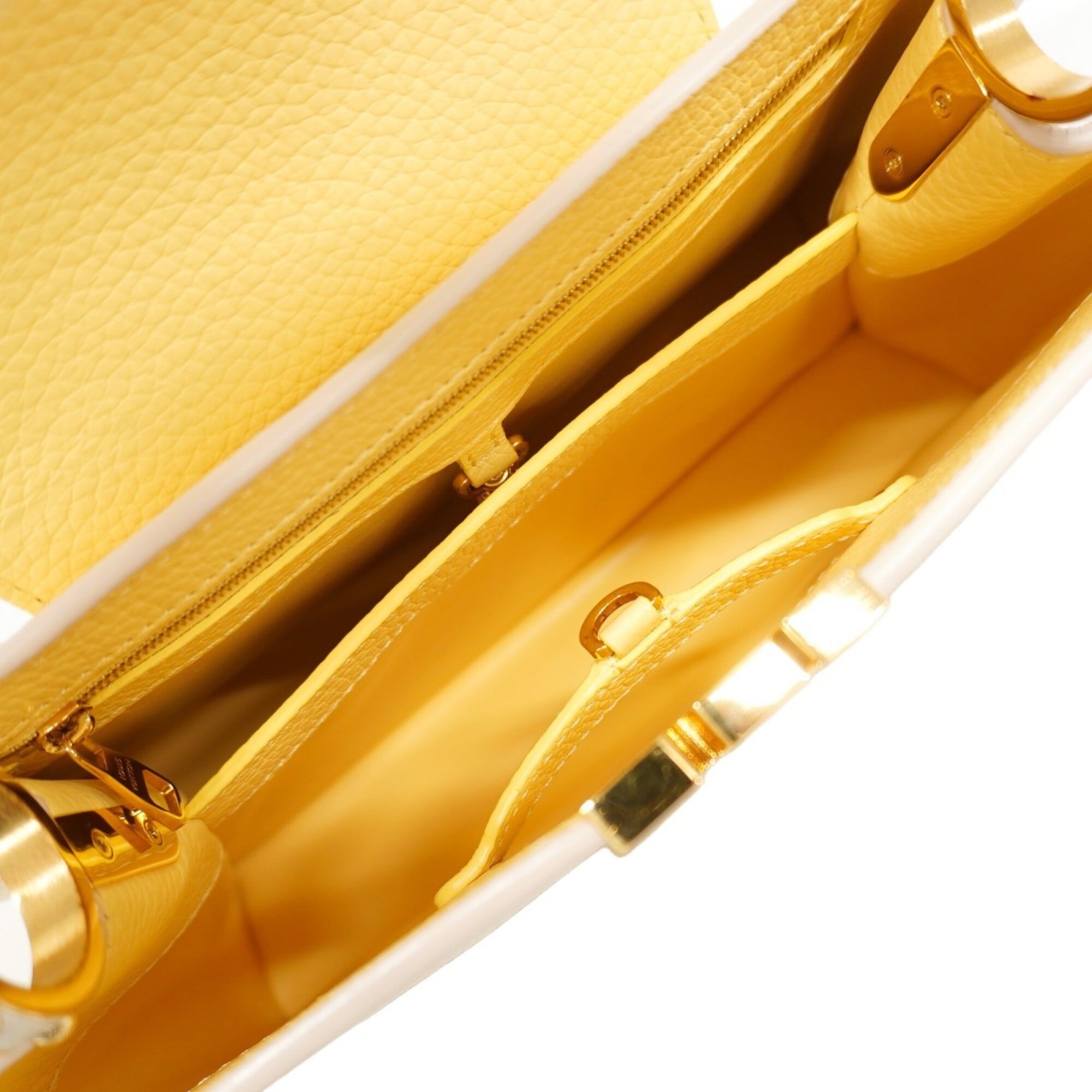 Louis Vuitton Ivory Yellow Handbag (Pre-Owned)