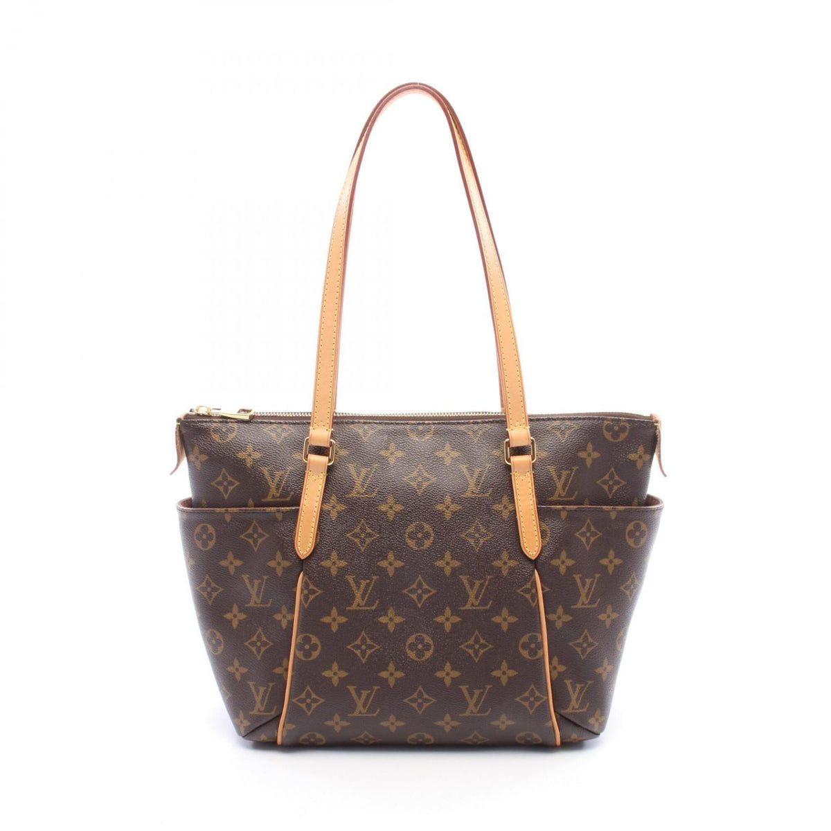 Louis Vuitton Brown Monogram Coated Canvas Handbag Tote Bag (Pre-Owned)