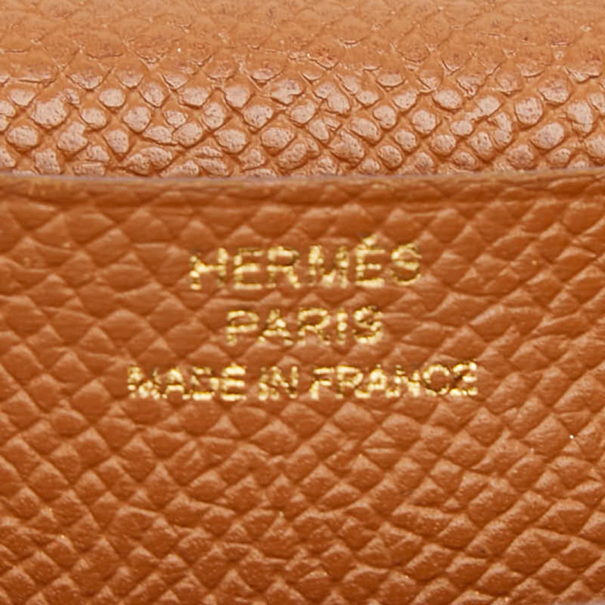 Hermes Brown Epsom Leather Long Wallet (Bi-Fold) (Pre-Owned)