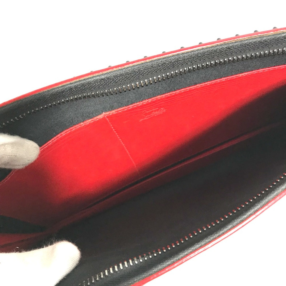 Christian Louboutin Black Leather Shoulder Bag (Pre-Owned)