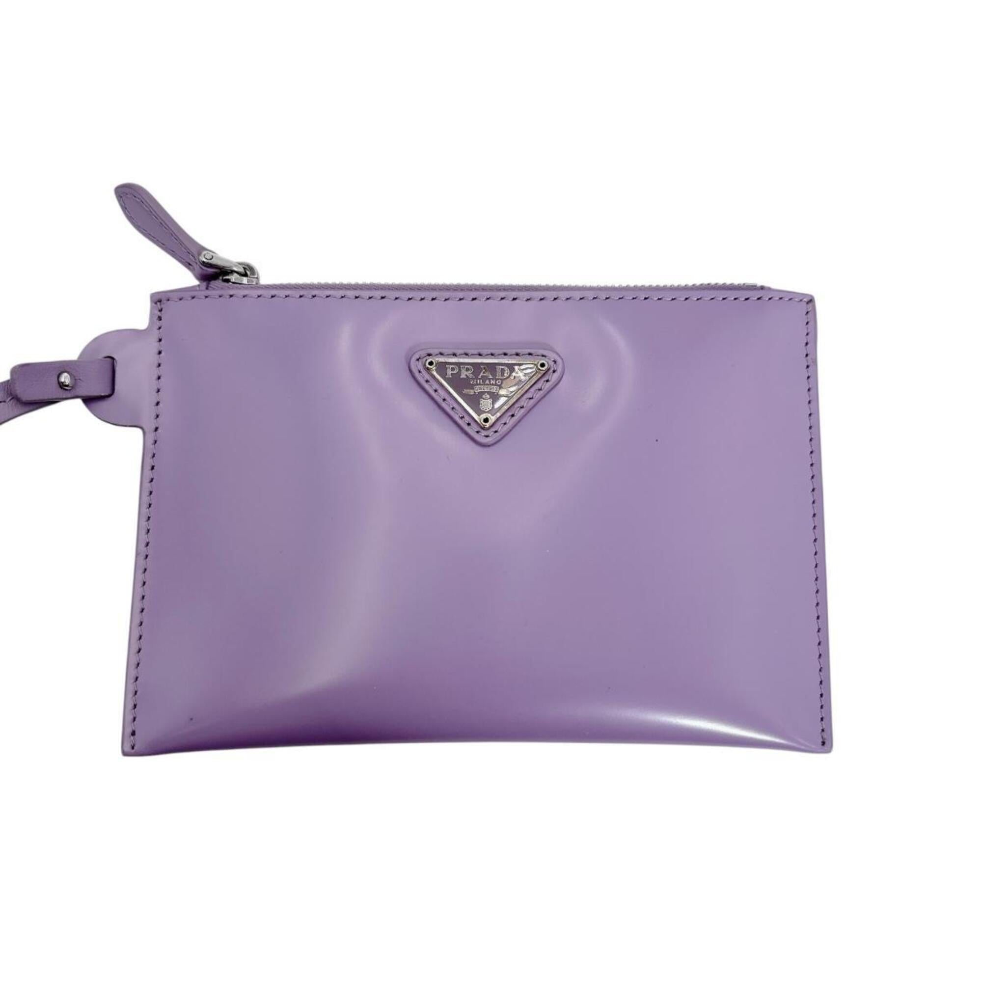 Prada Purple Spangles Handbag Pouch Tote Bag (Pre-Owned)