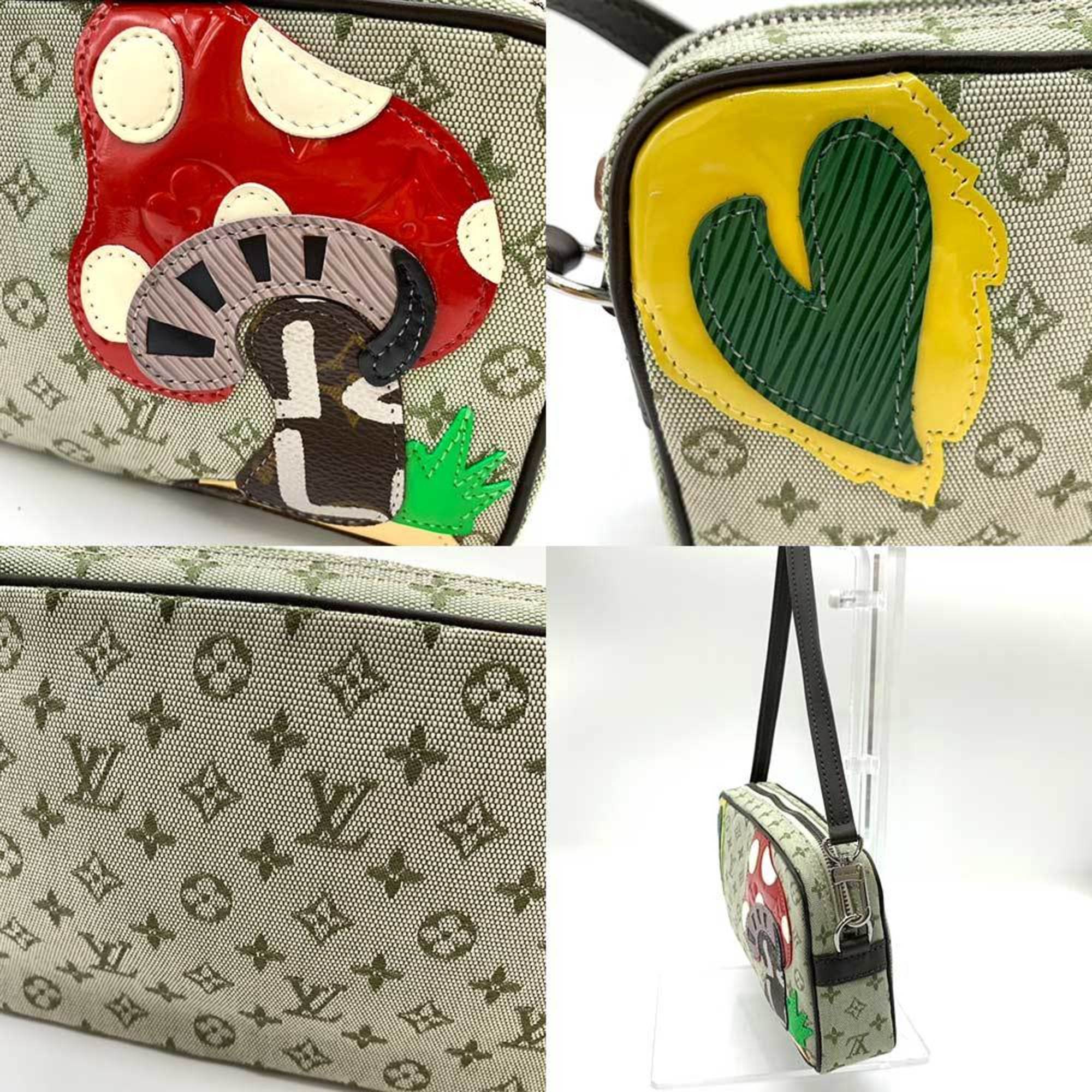 Louis Vuitton Monogram Mini Green Khaki Multi-Color Monogram Mini Handbag Pochette (Pre-Owned)
