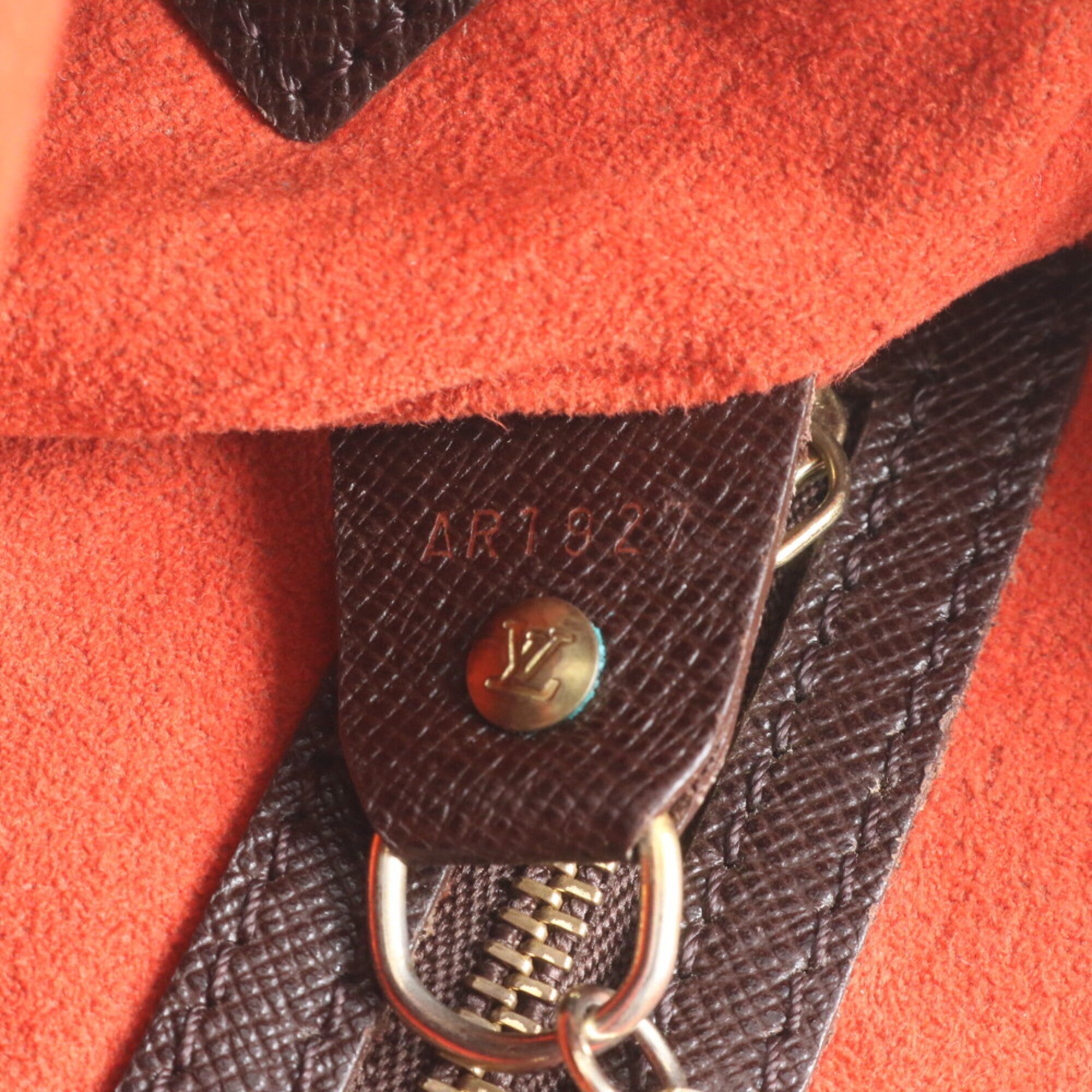 Louis Vuitton Ebene Leather Coated Canvas Handbag Shoulder Bag Tote Bag (Pre-Owned)