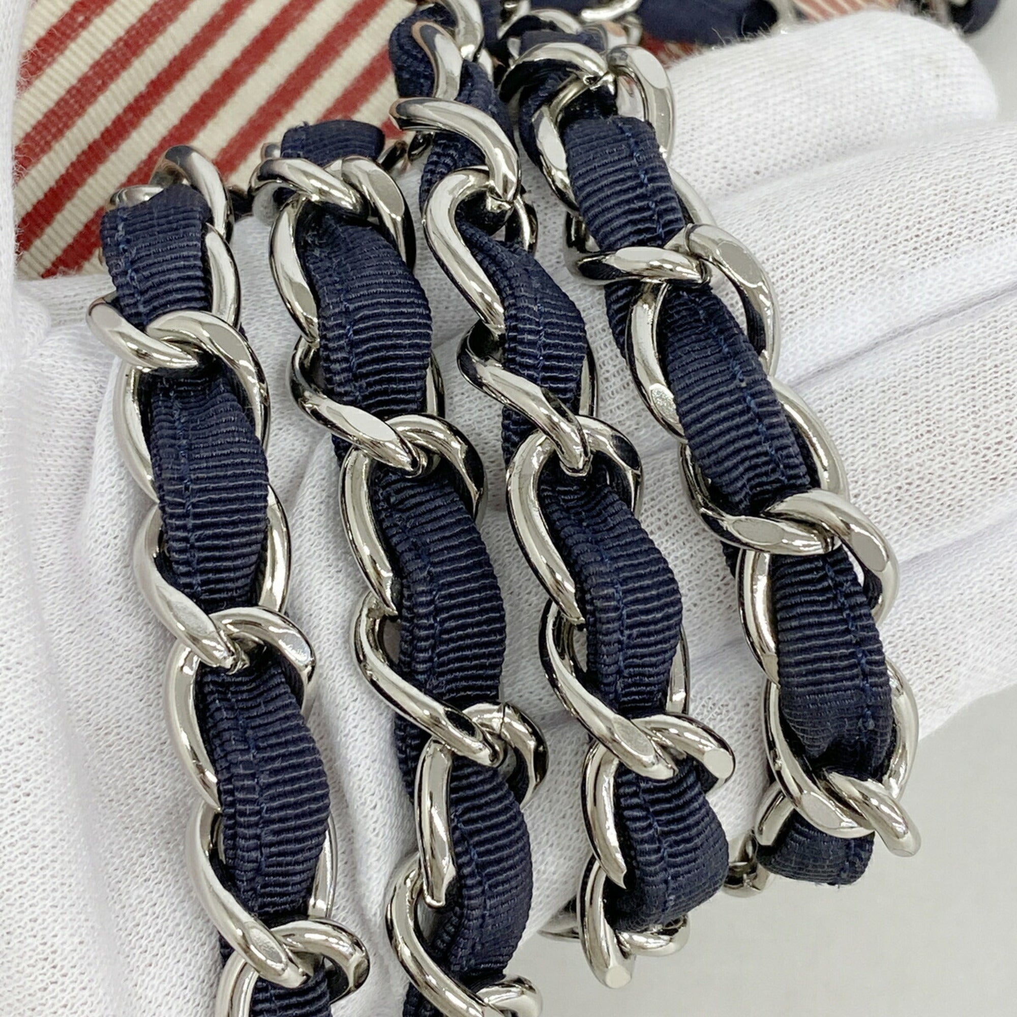Chanel Navy Canvas Tote Bag (Pre-Owned)