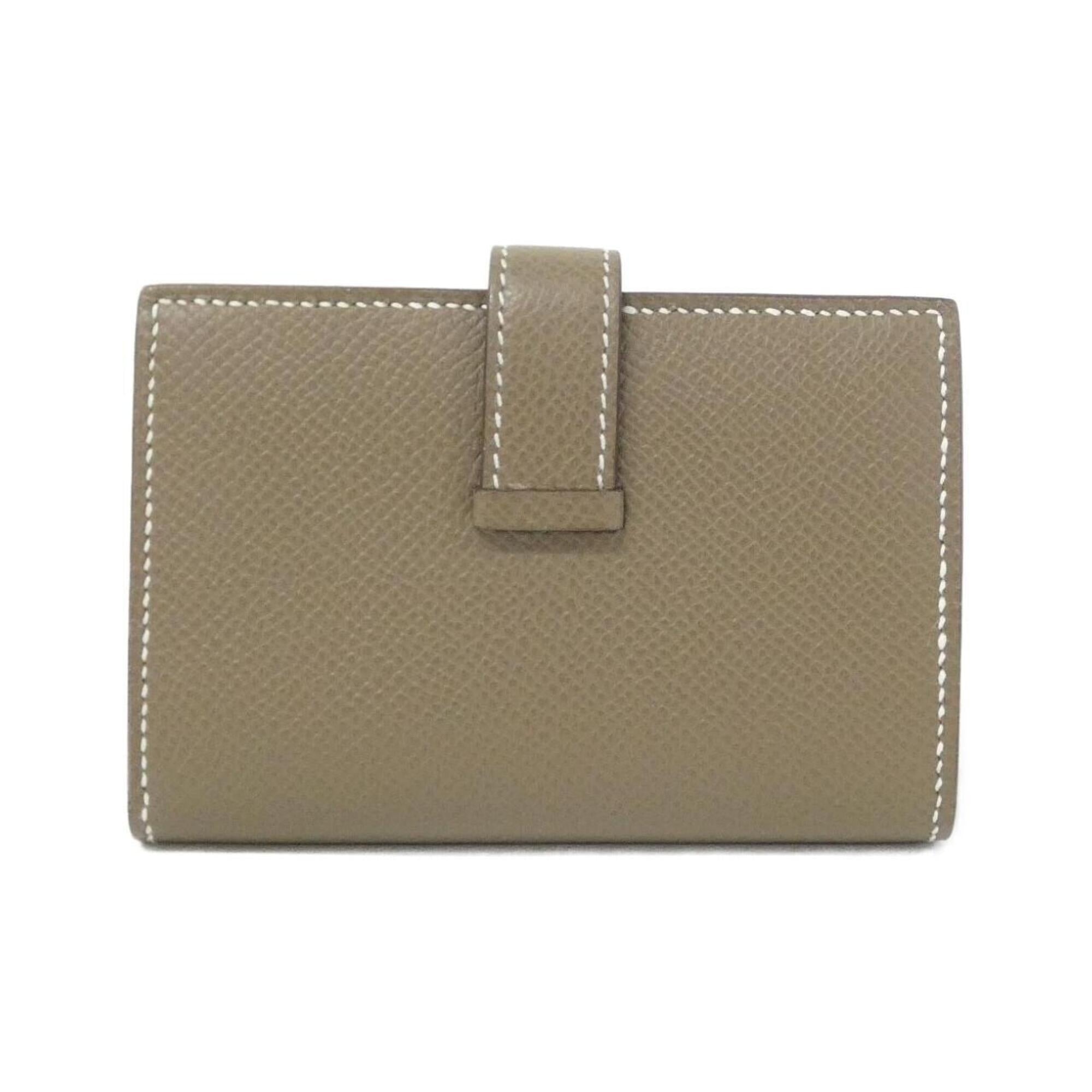 Hermes Etoupe Gray Epsom Leather Wallet (Bi-Fold) (Pre-Owned)